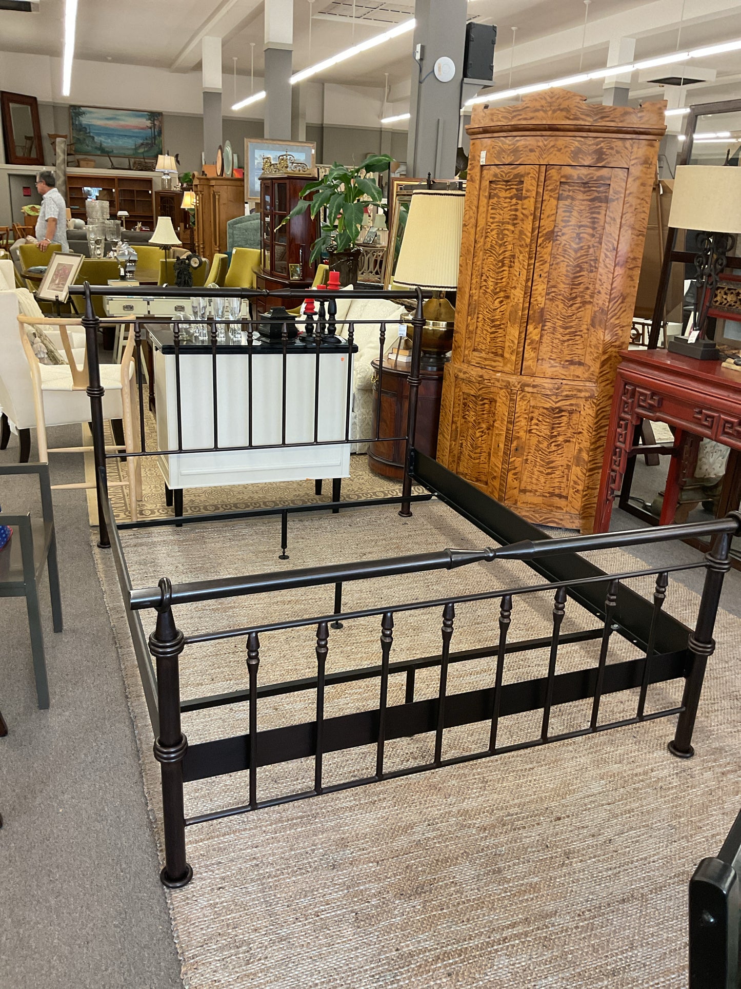 Black Copper Queen Size Bed Frame From Dania