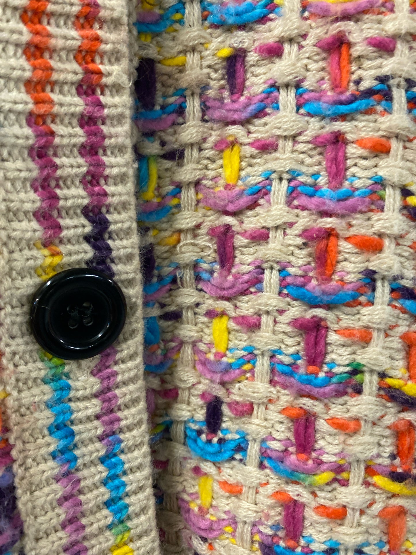 Simply Couture Multi Color Knit Cardigan Size XL