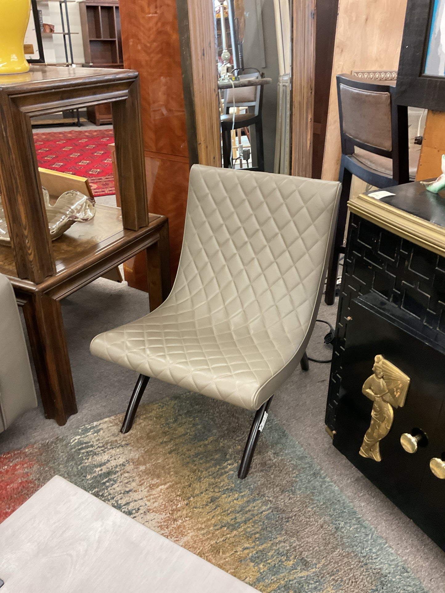 Arteriors Danforth MCM Dove Quilted Chair