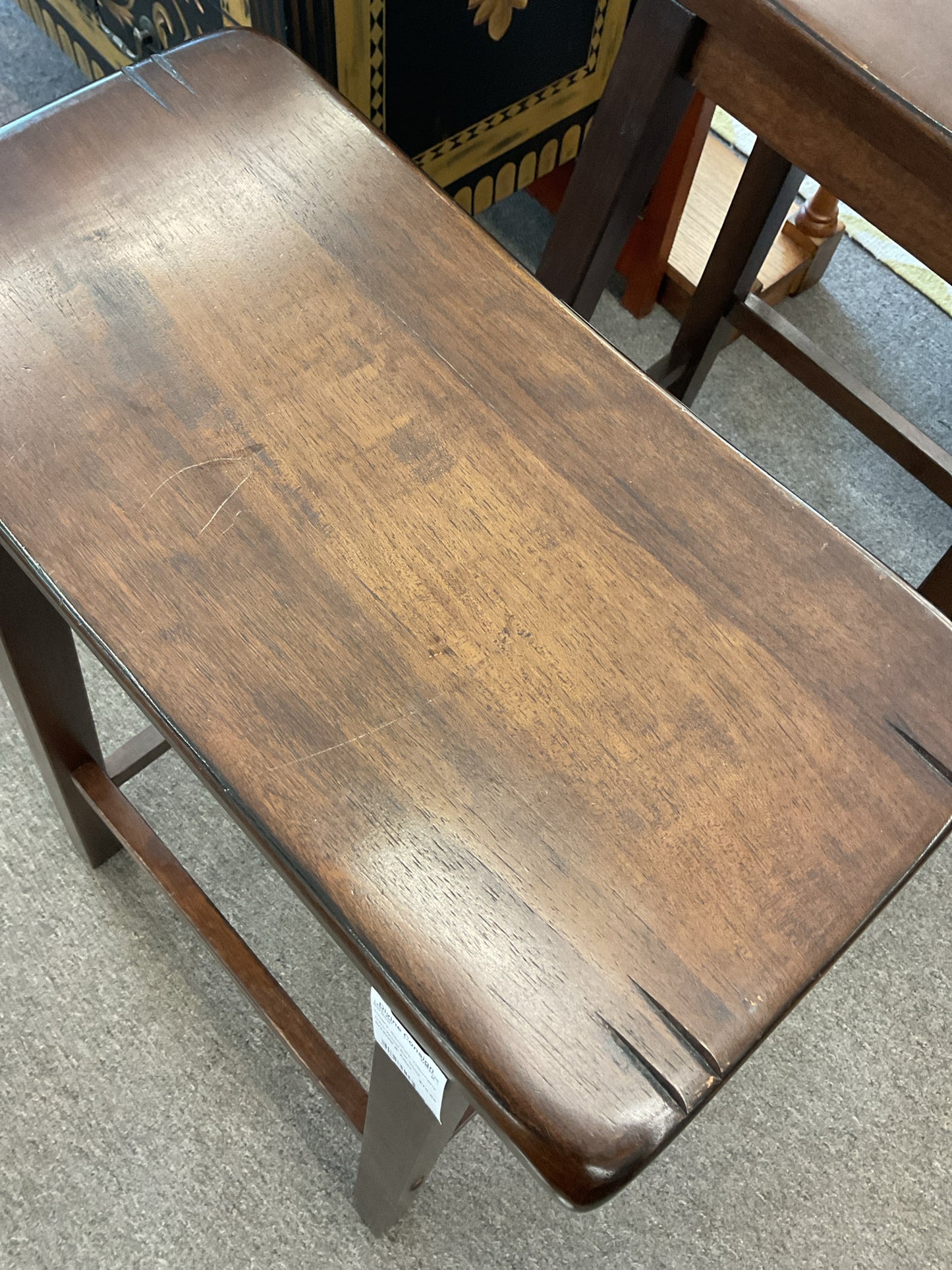 Dark Wood Barstool