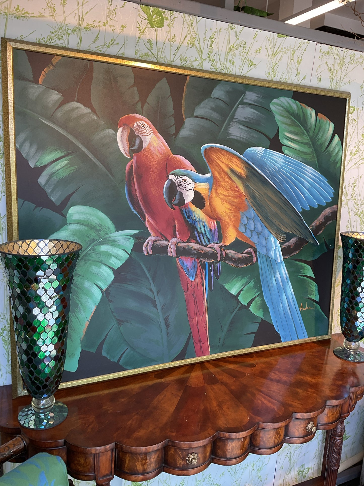 Parrots Canvas Oil Painting