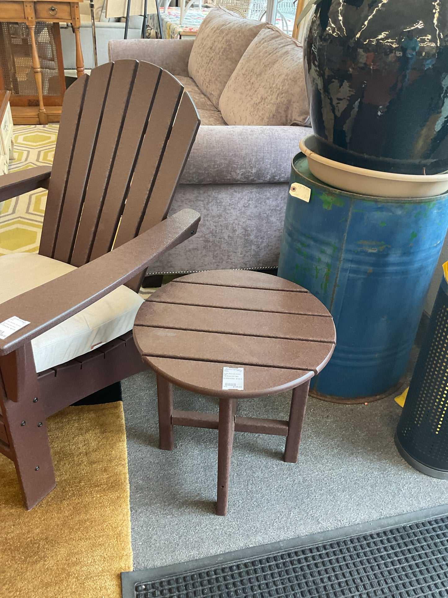 Poly Brown Side Table