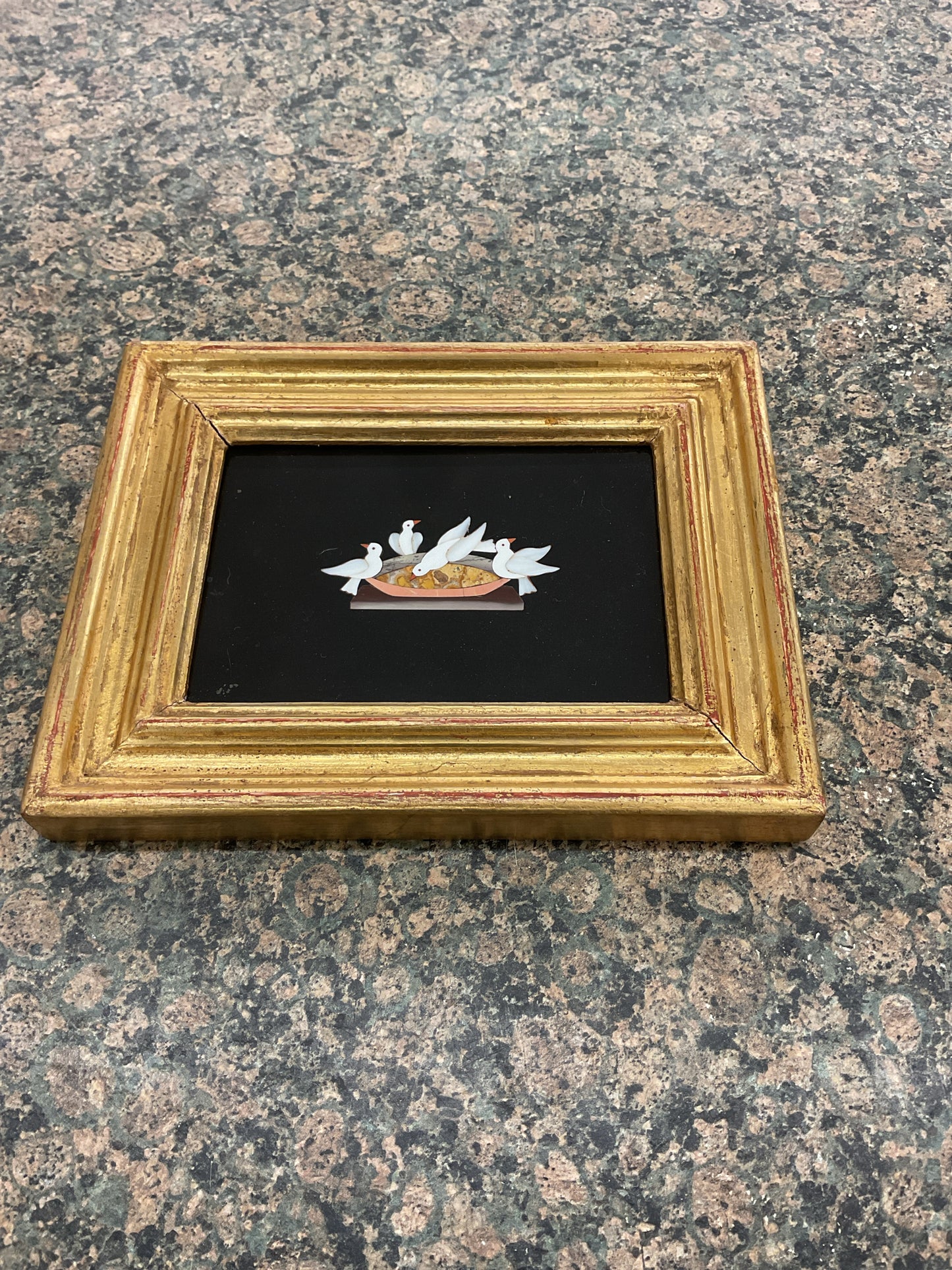 Mosaic Pietra Dura Italy Doves