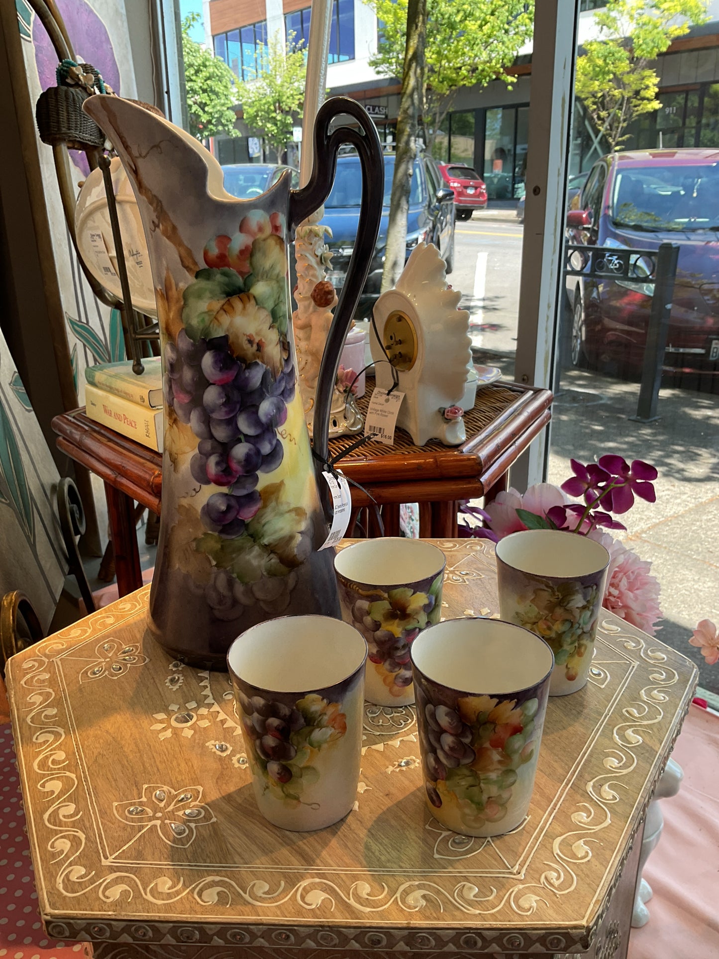Pitcher Cups Handpainted