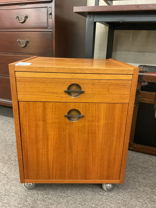 Danish Modern Poul Hundevad Single Door Cabinet