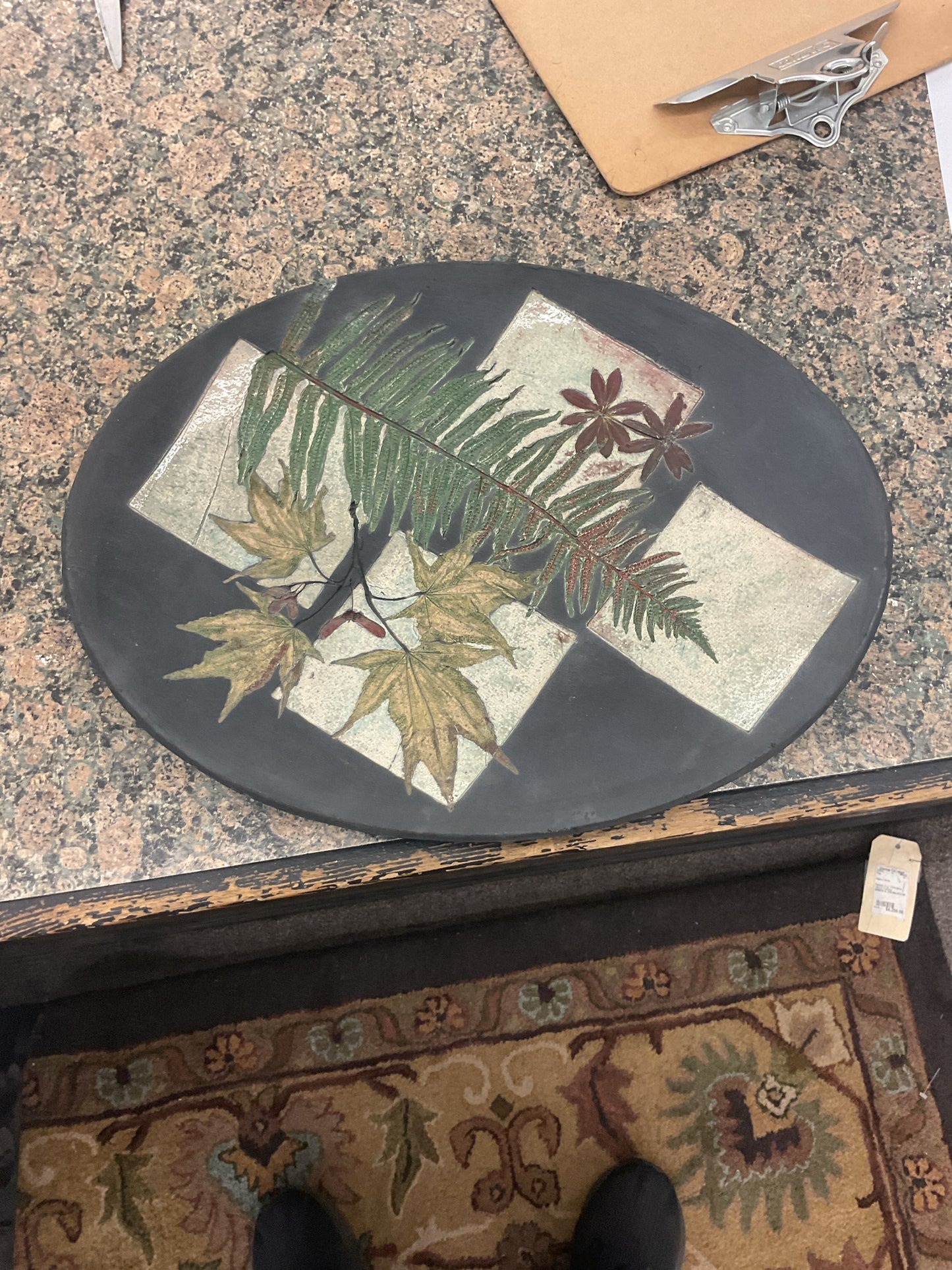 Raku Pottery Serving Platter