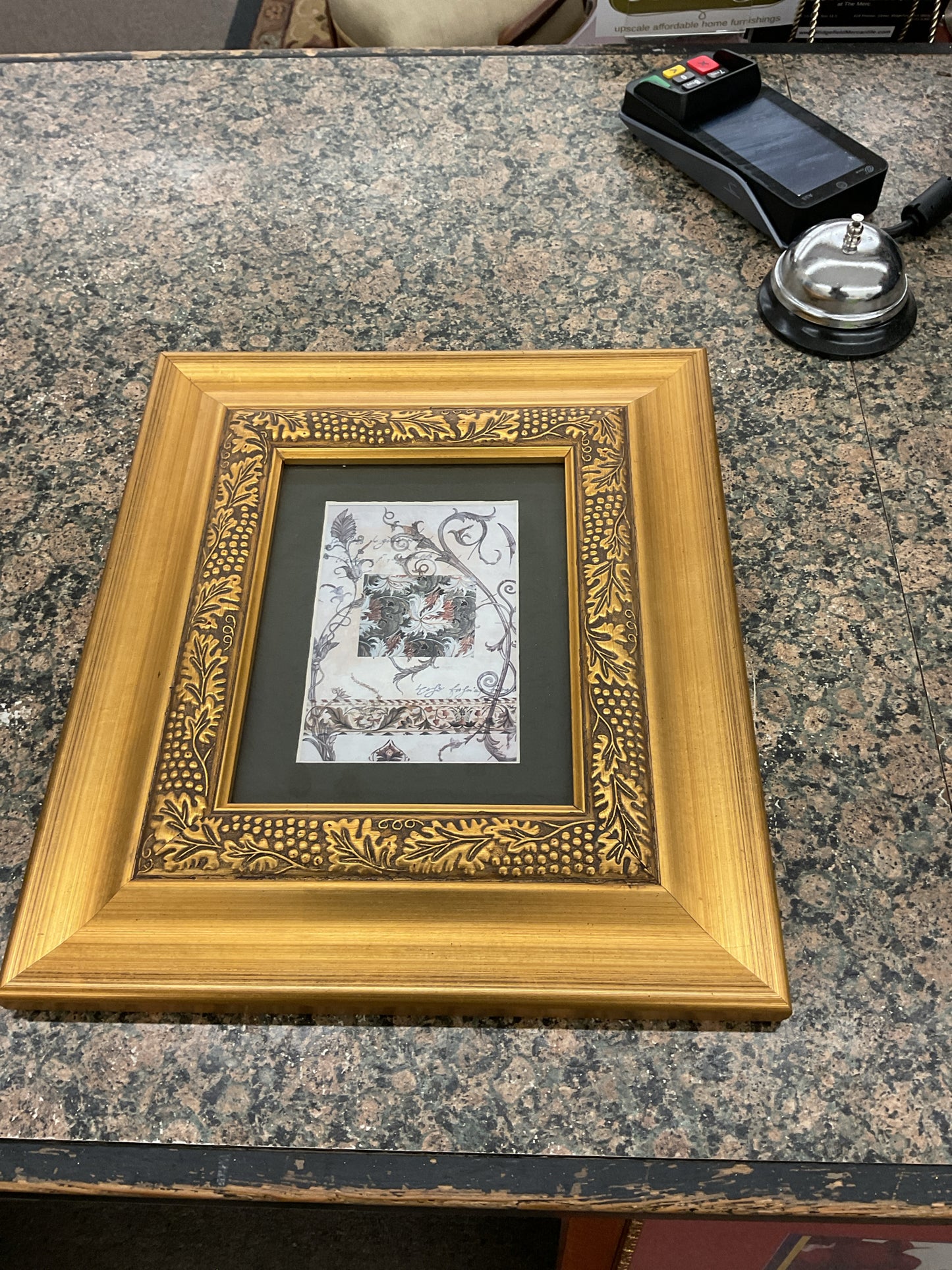 Small Framed Print in a Gold Frame