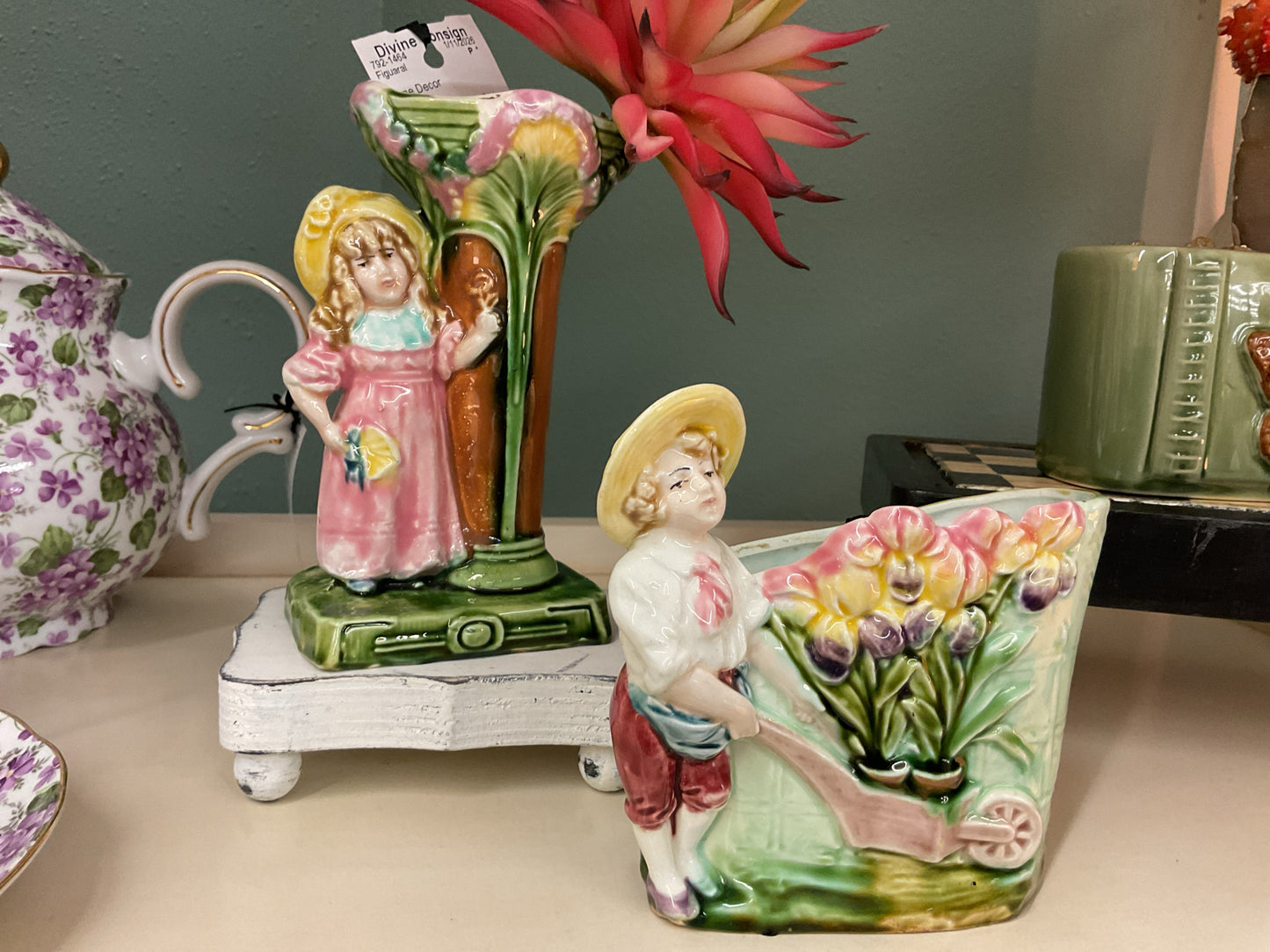Vintage Grumpy Girl Vase
