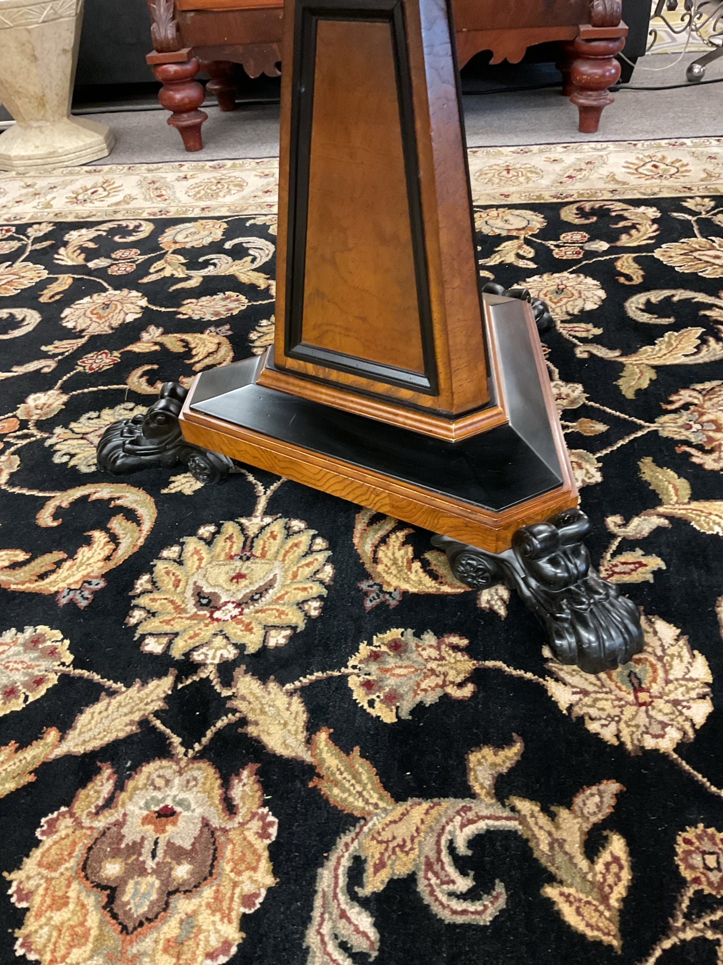 Regency Centre Table w/Ebonized Inlay Yew by Baker Furniture Stately Homes