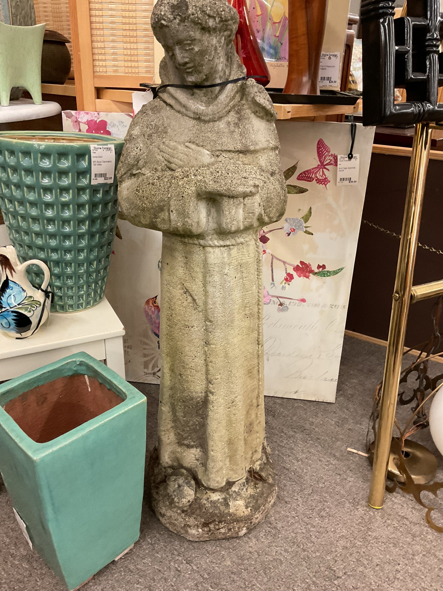 Statuary St Francis Cement