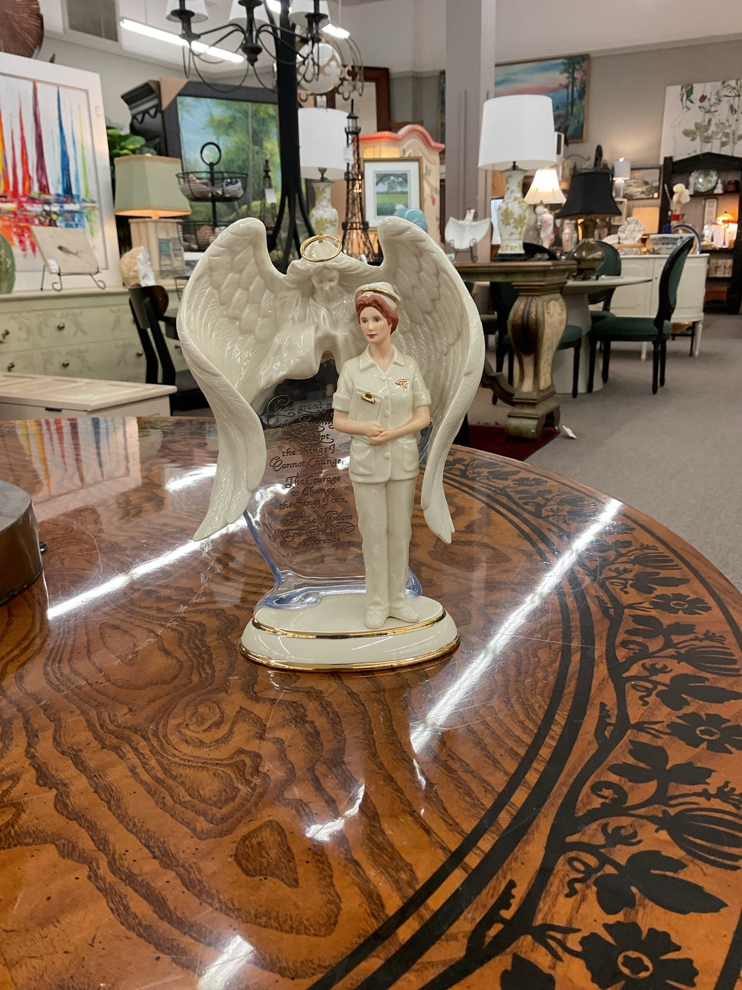 Figural Porcelain Angel of Compassion
