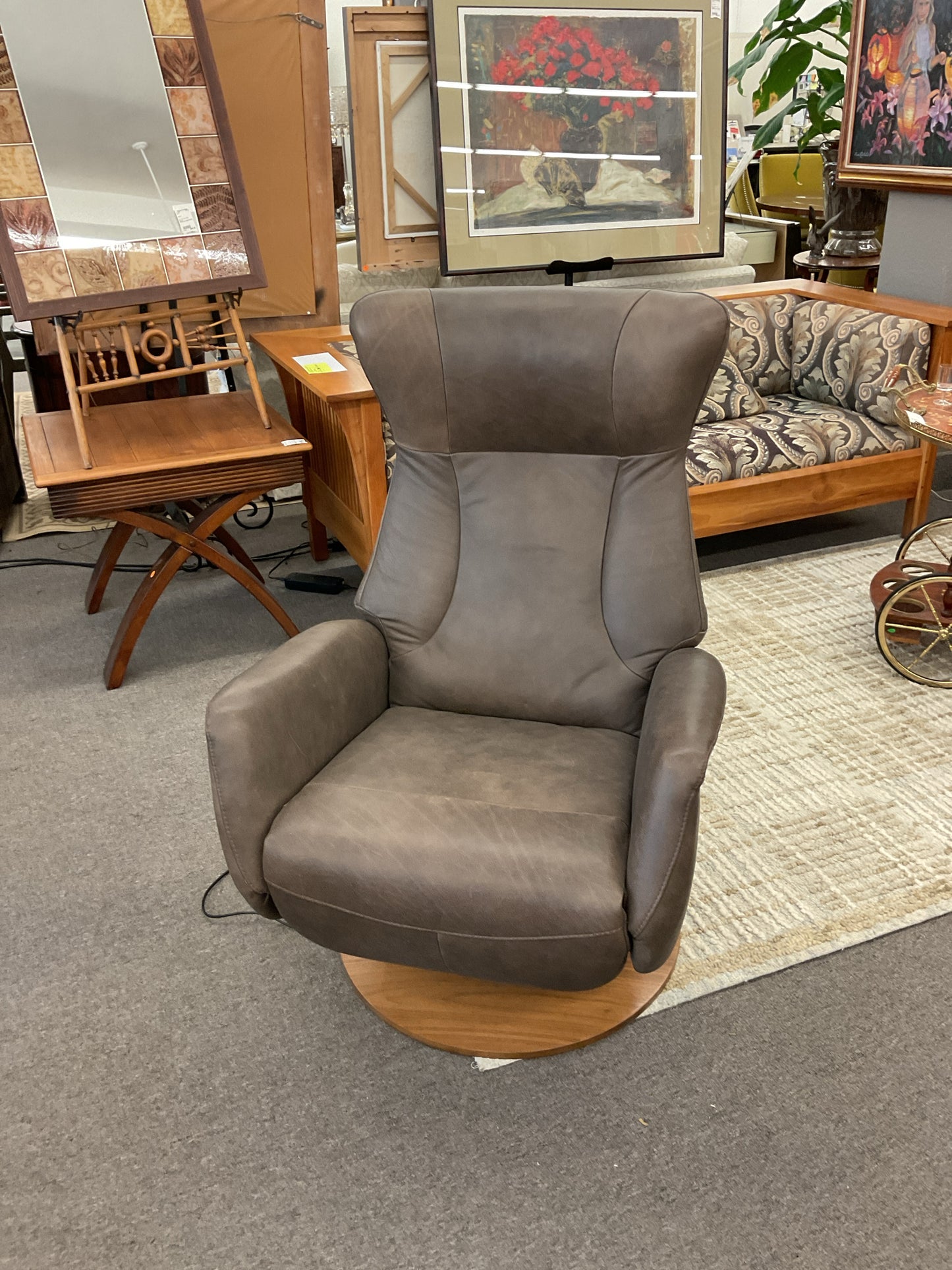 Modern Leather Powered Recliner