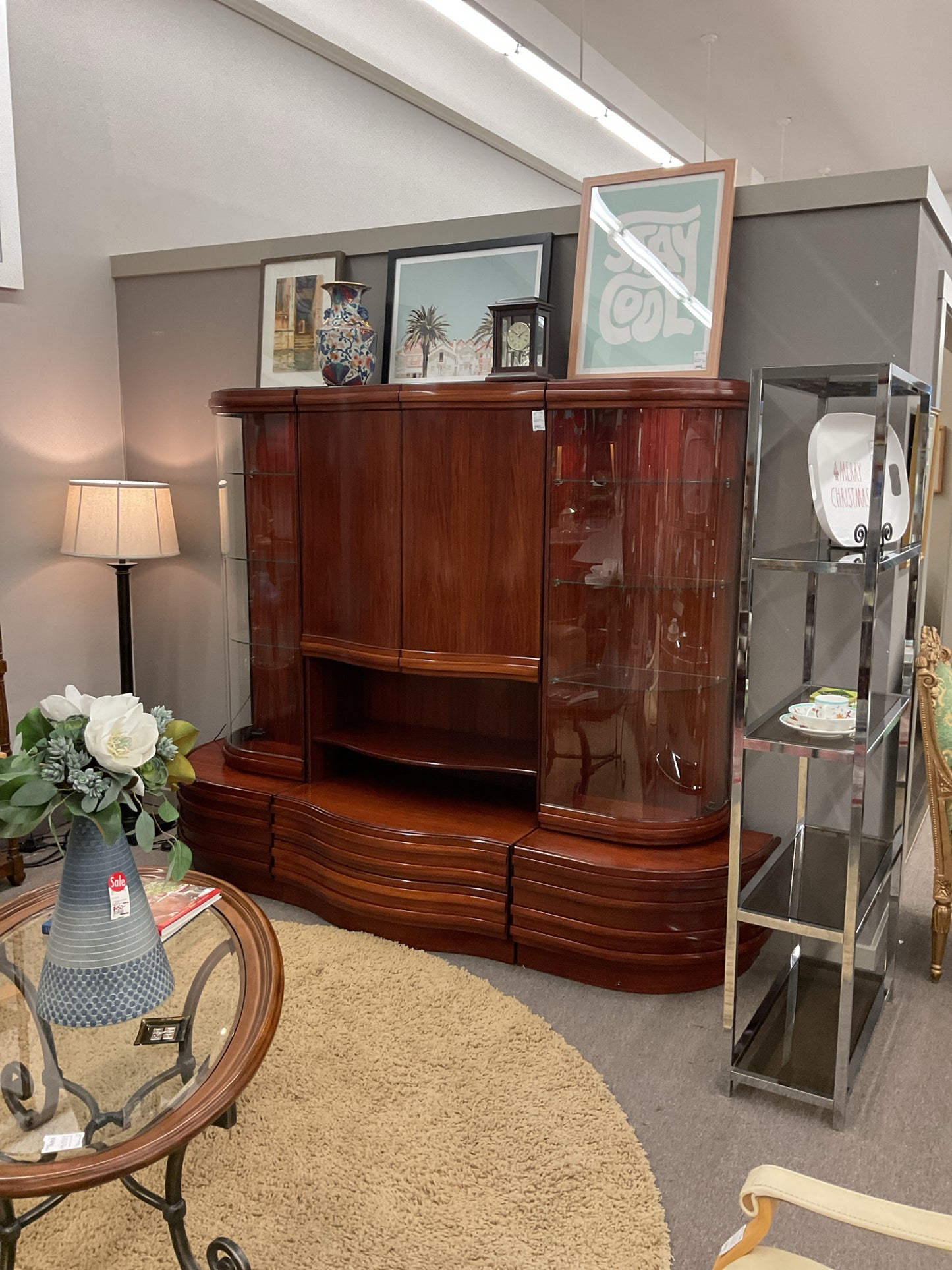 Scan Design Display Cabinet 95"L,26"D,73"H