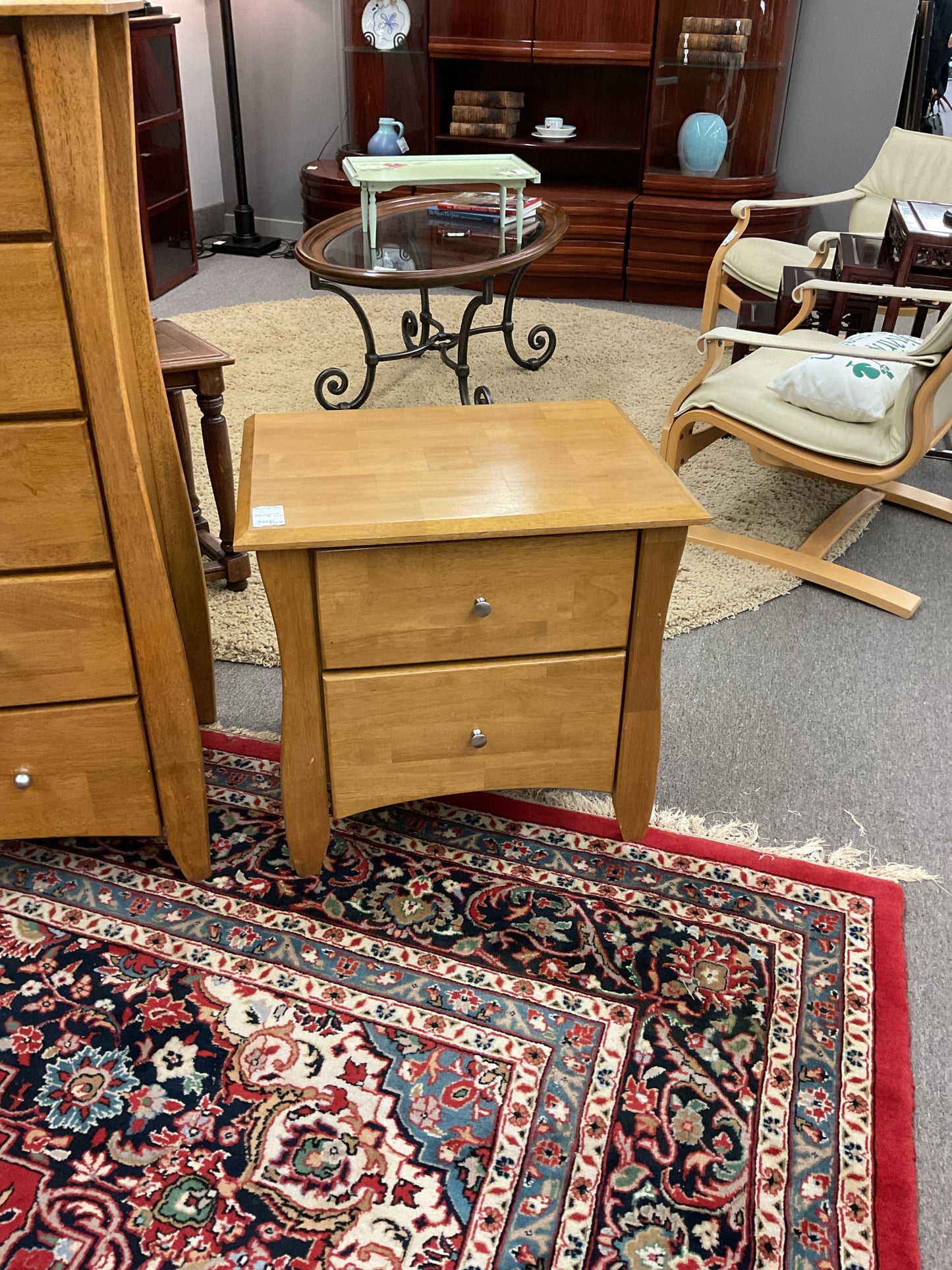 Blonde, Solid Wood Night Stand by Nigh&Day Furniture 25x18x24