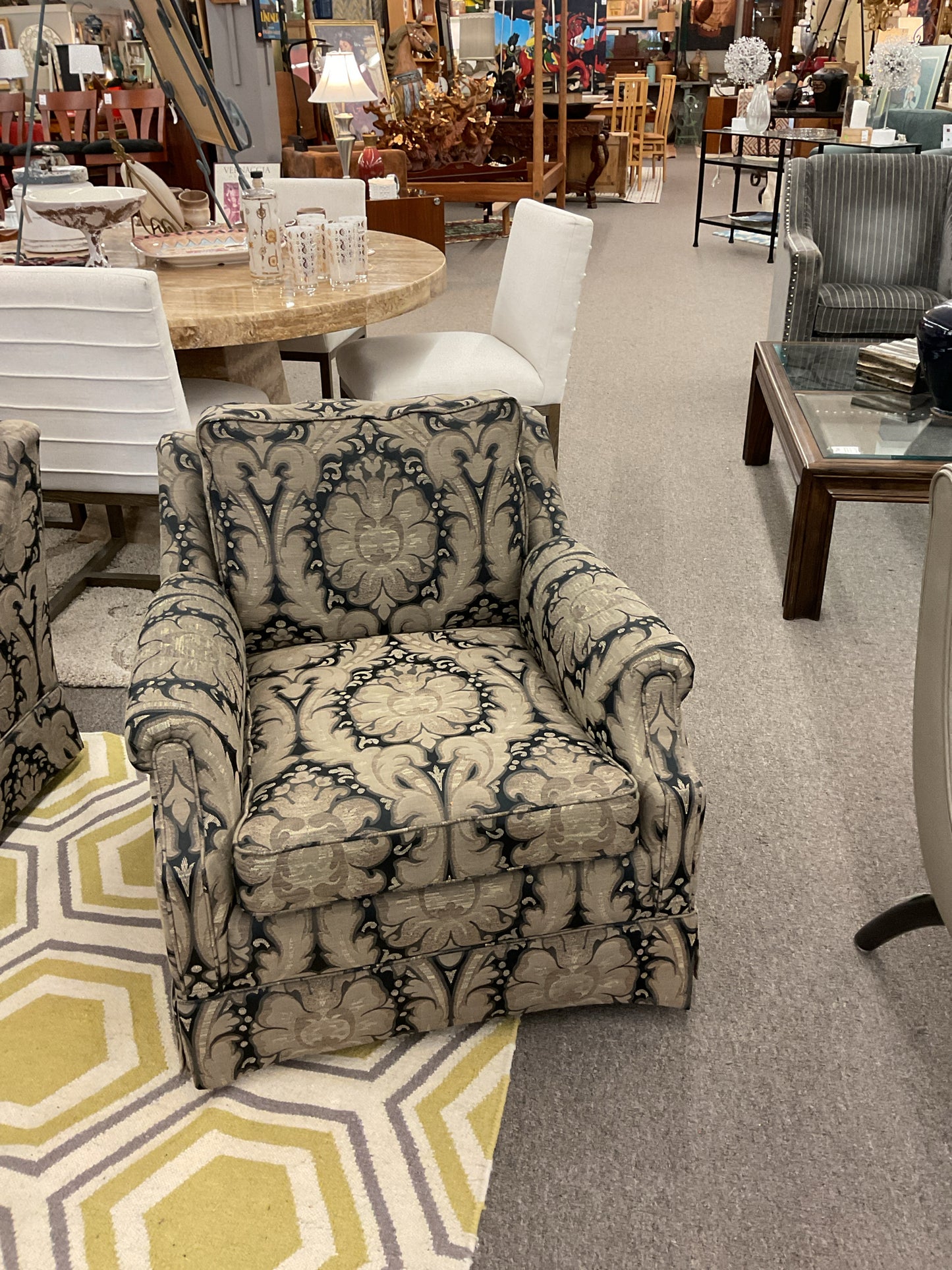Heritage Upholstered Side Arm Chair