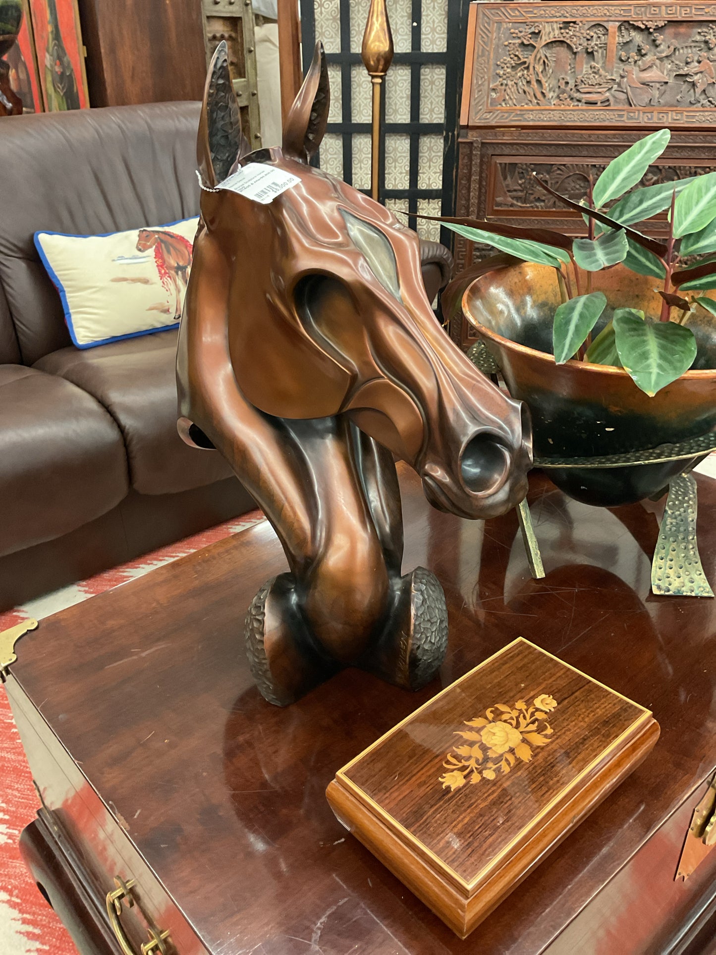 Bronze Scuplture Horse Head