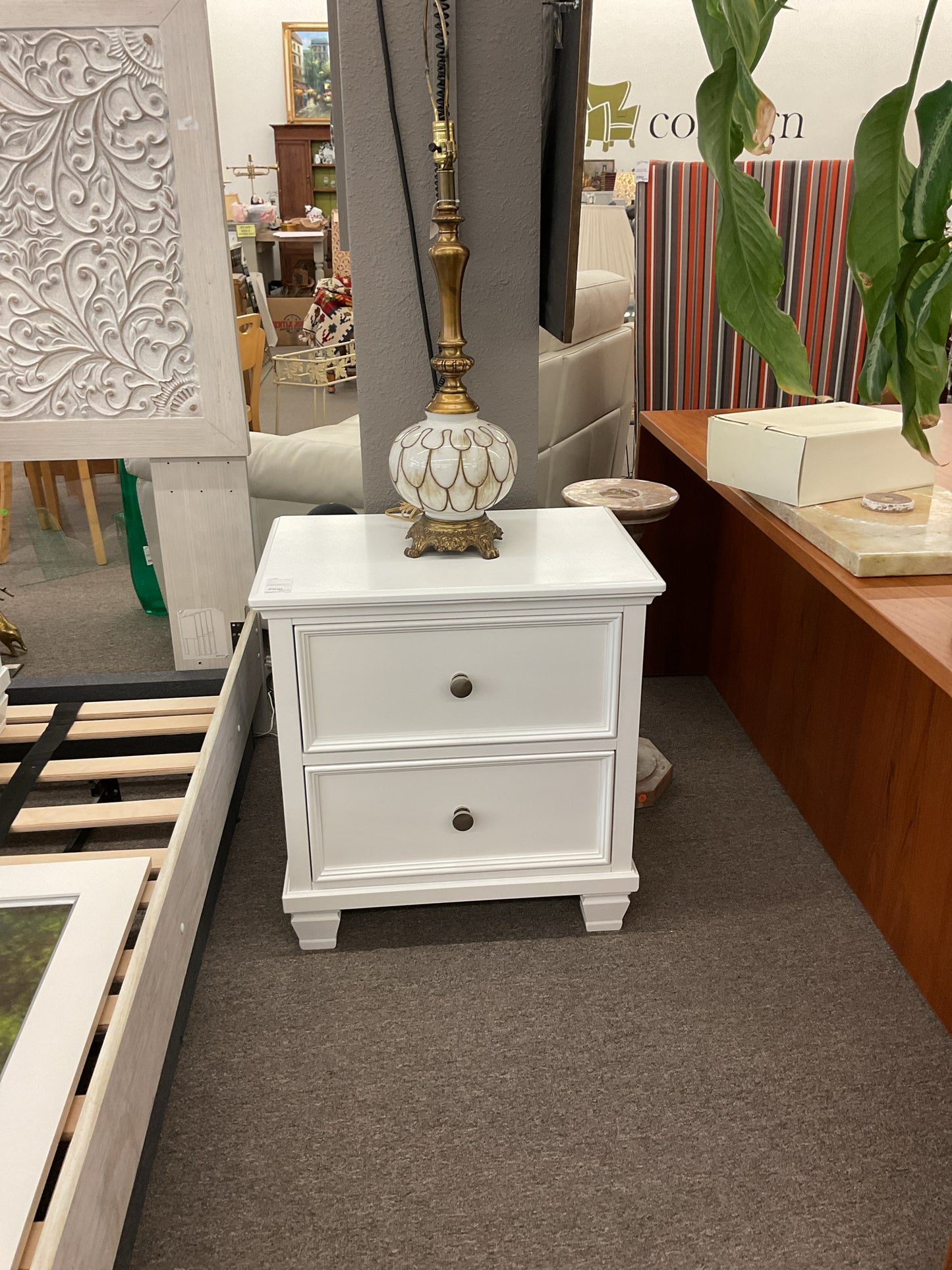 White 2-Drawer Nightstand by Ashley Furniture