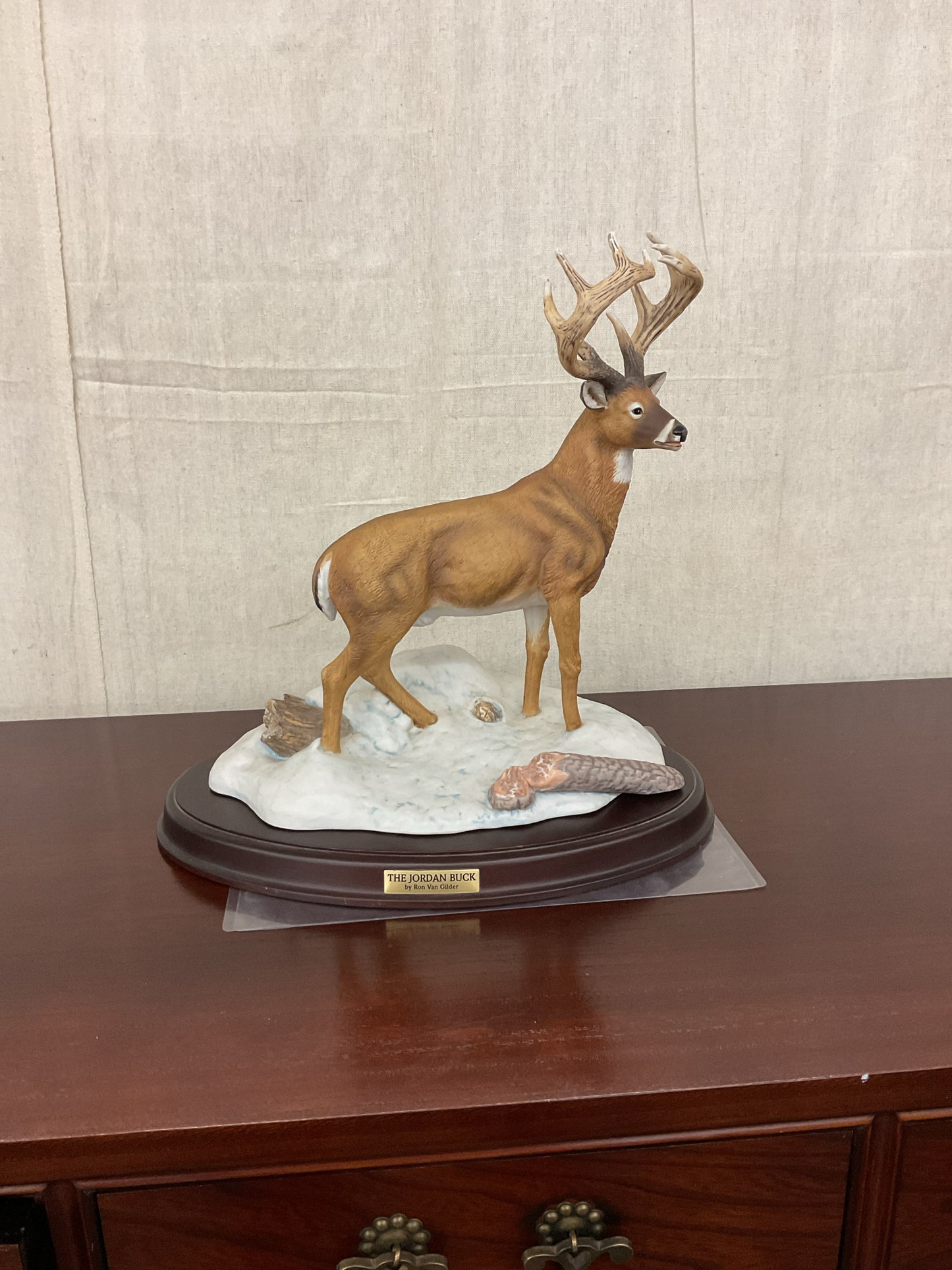 Ron Gilder Porcelain Buck Jordan Statue