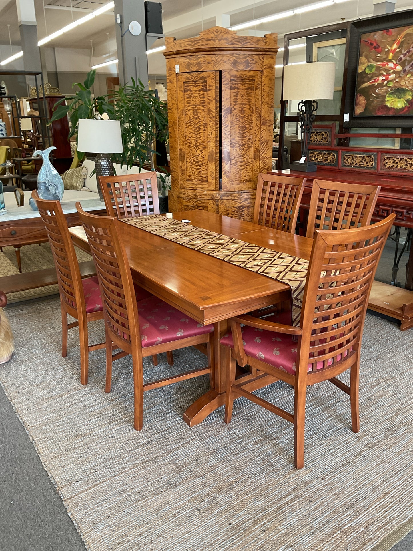 Modern Dining Set w/6 Chairs