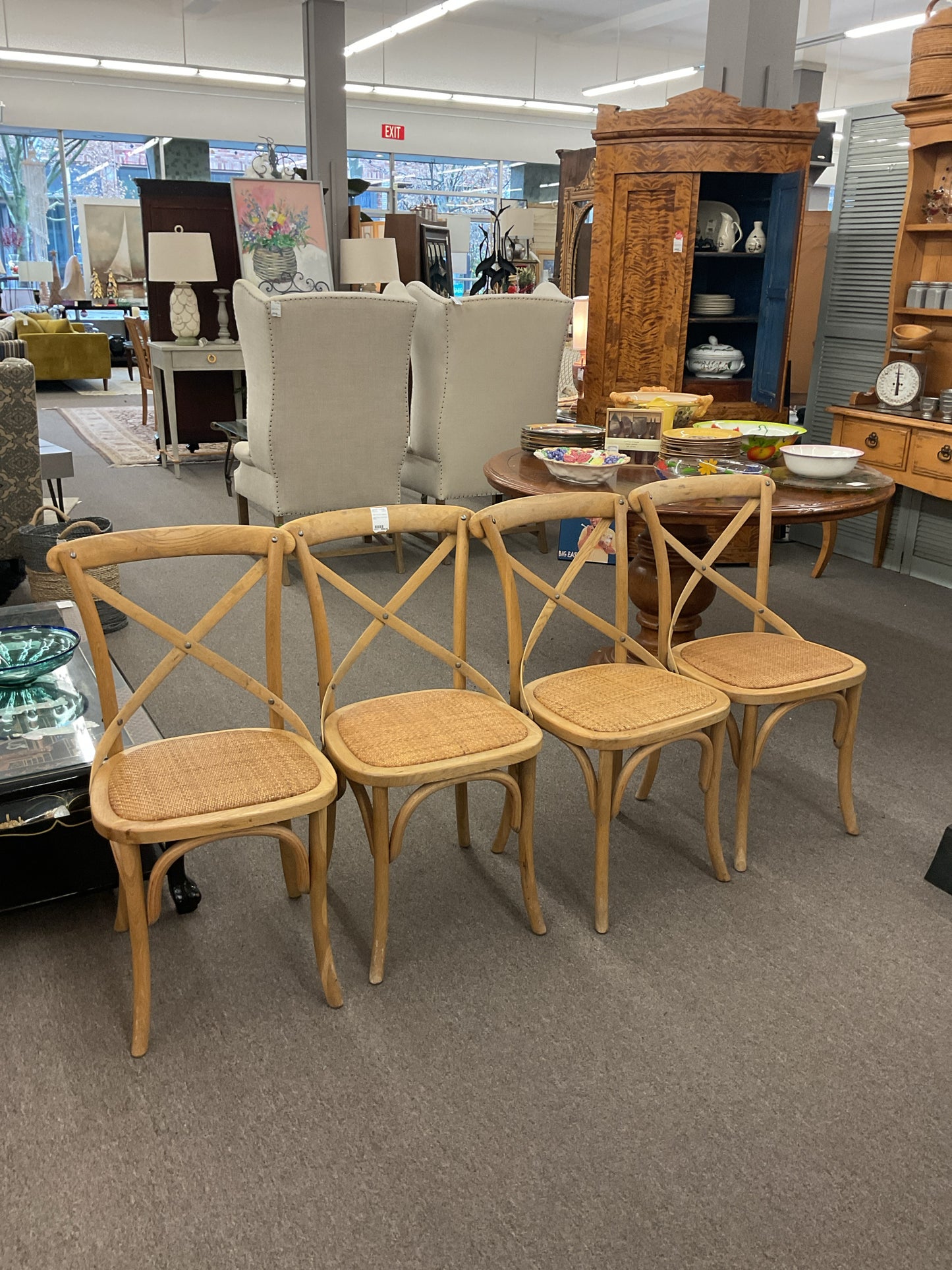 Ballard Design Dining Chairs Set (4)