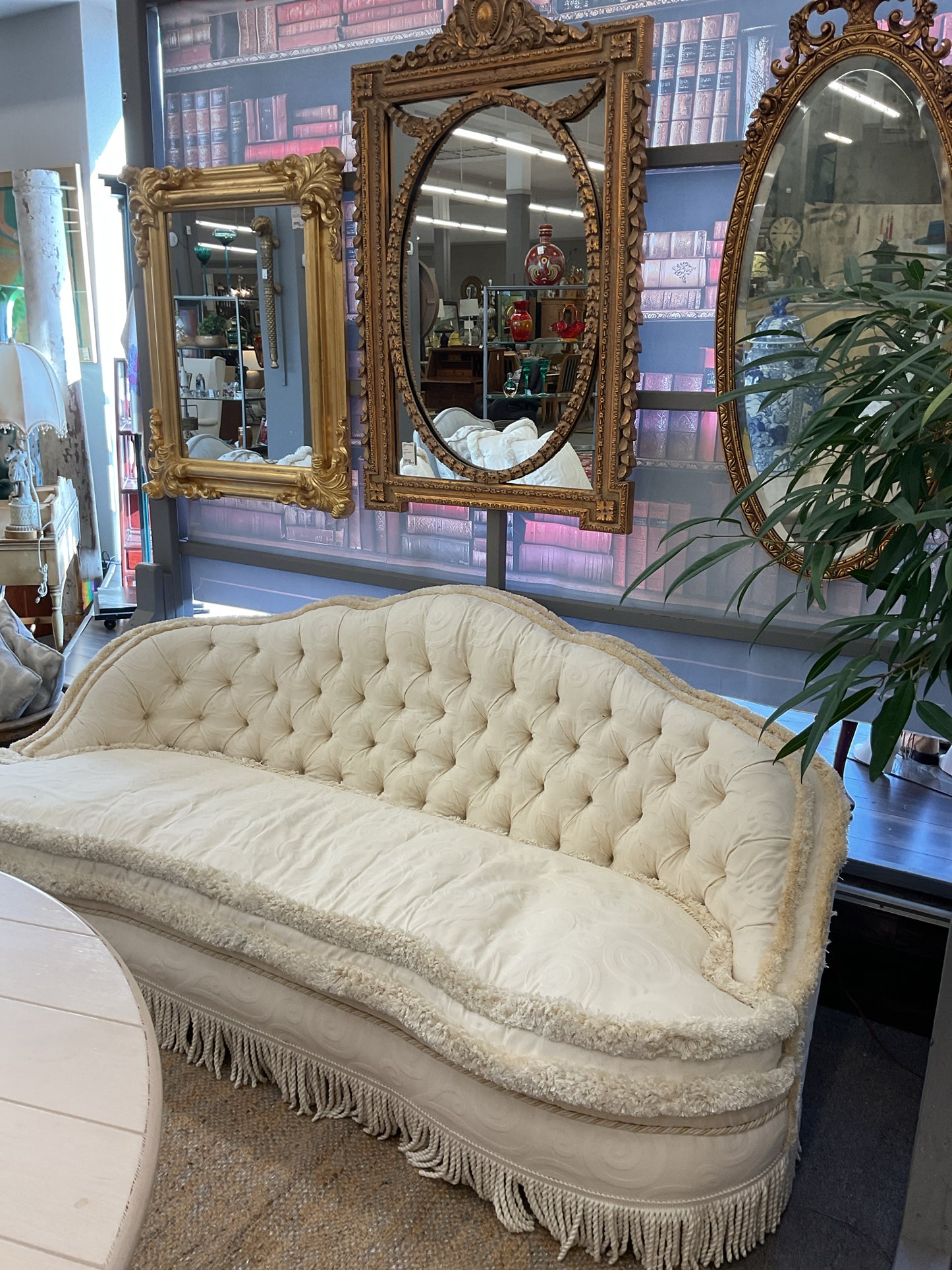 Tufted Upholstered Goose Down Sofa 84"L,36"D,34"H