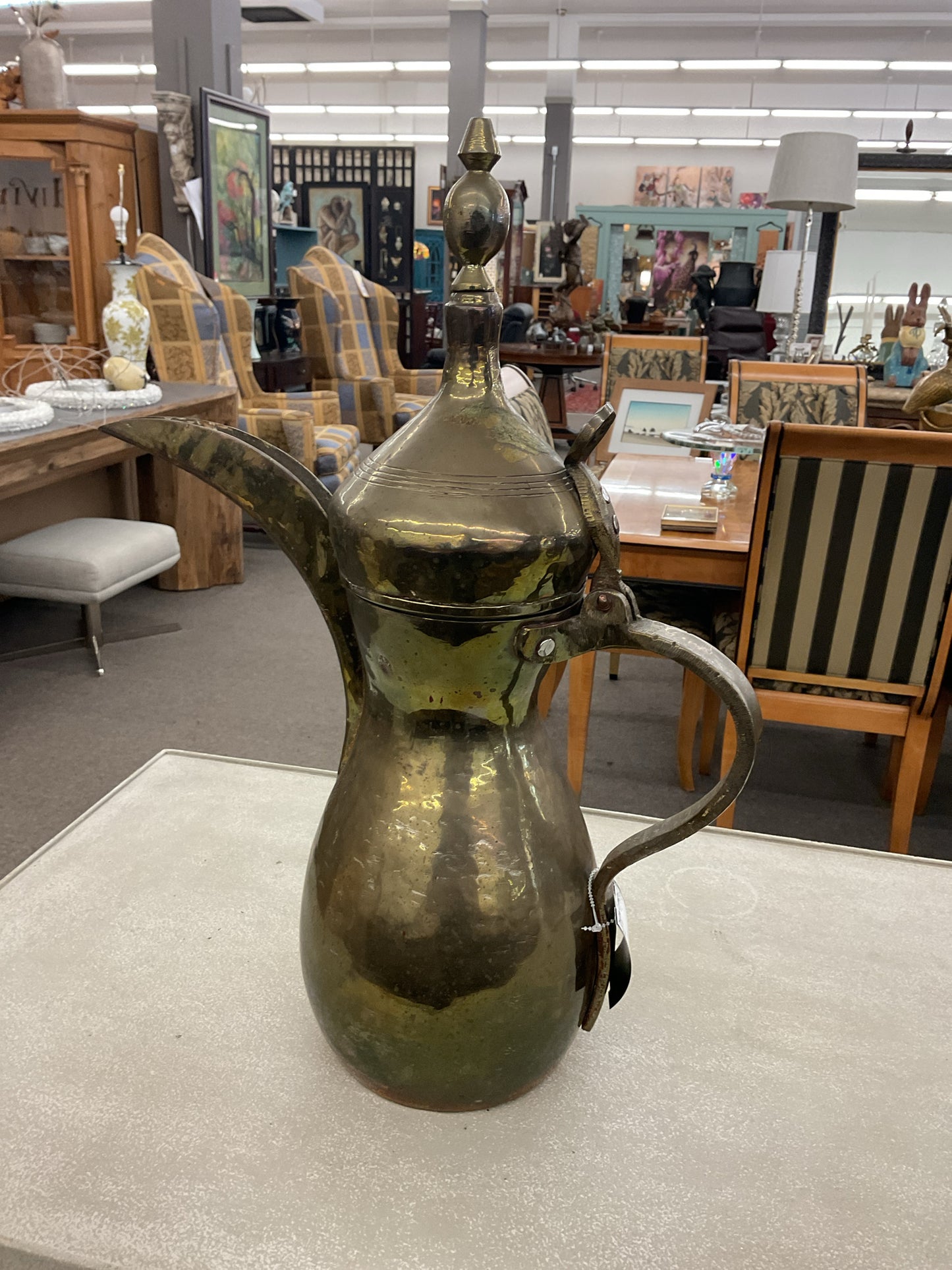 Vintage Dallah Middle Easter Coffee Pot w/Stamp 20"H