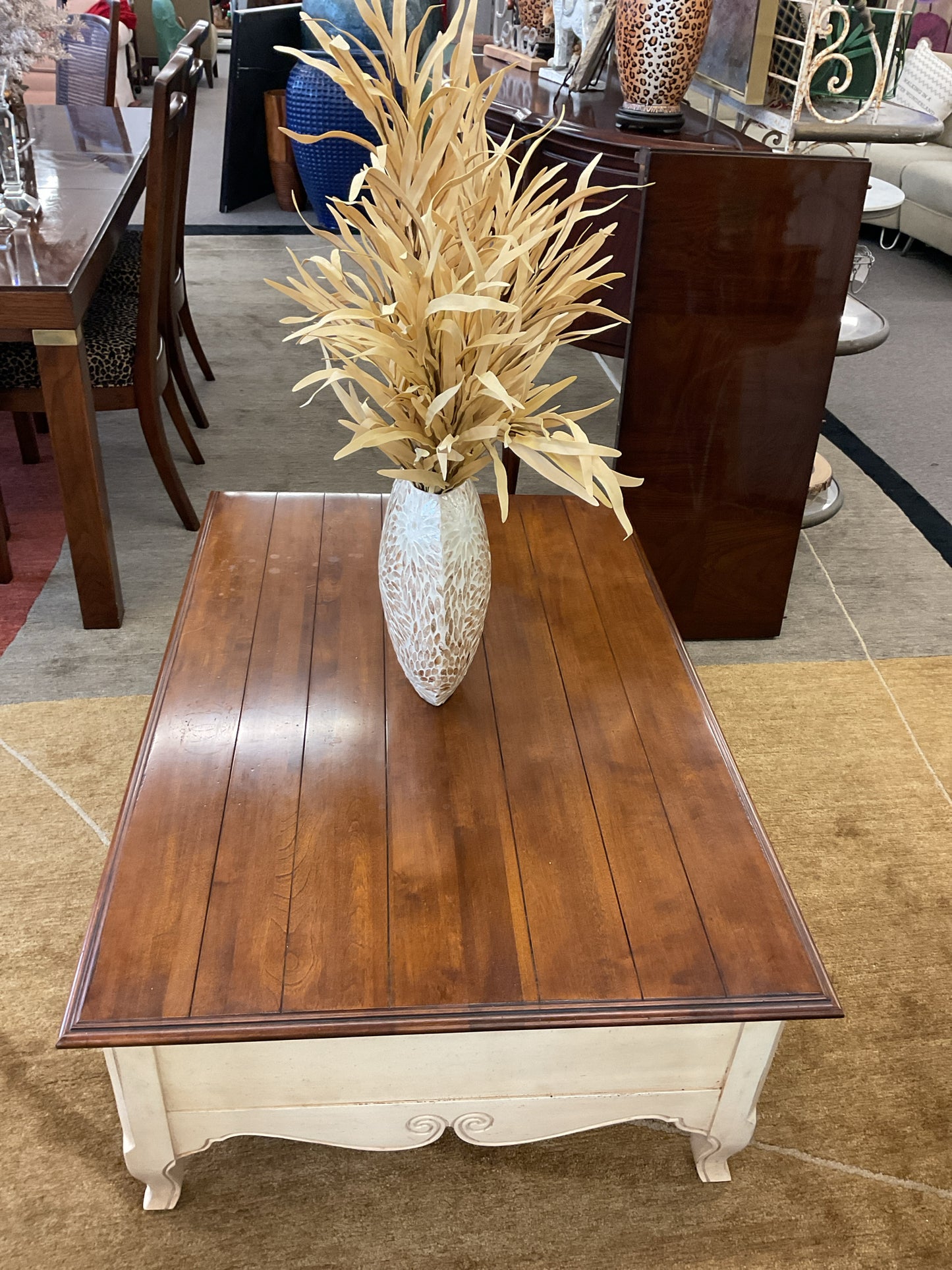 Ethan Allen Coffee Table French Country Collection 98x36