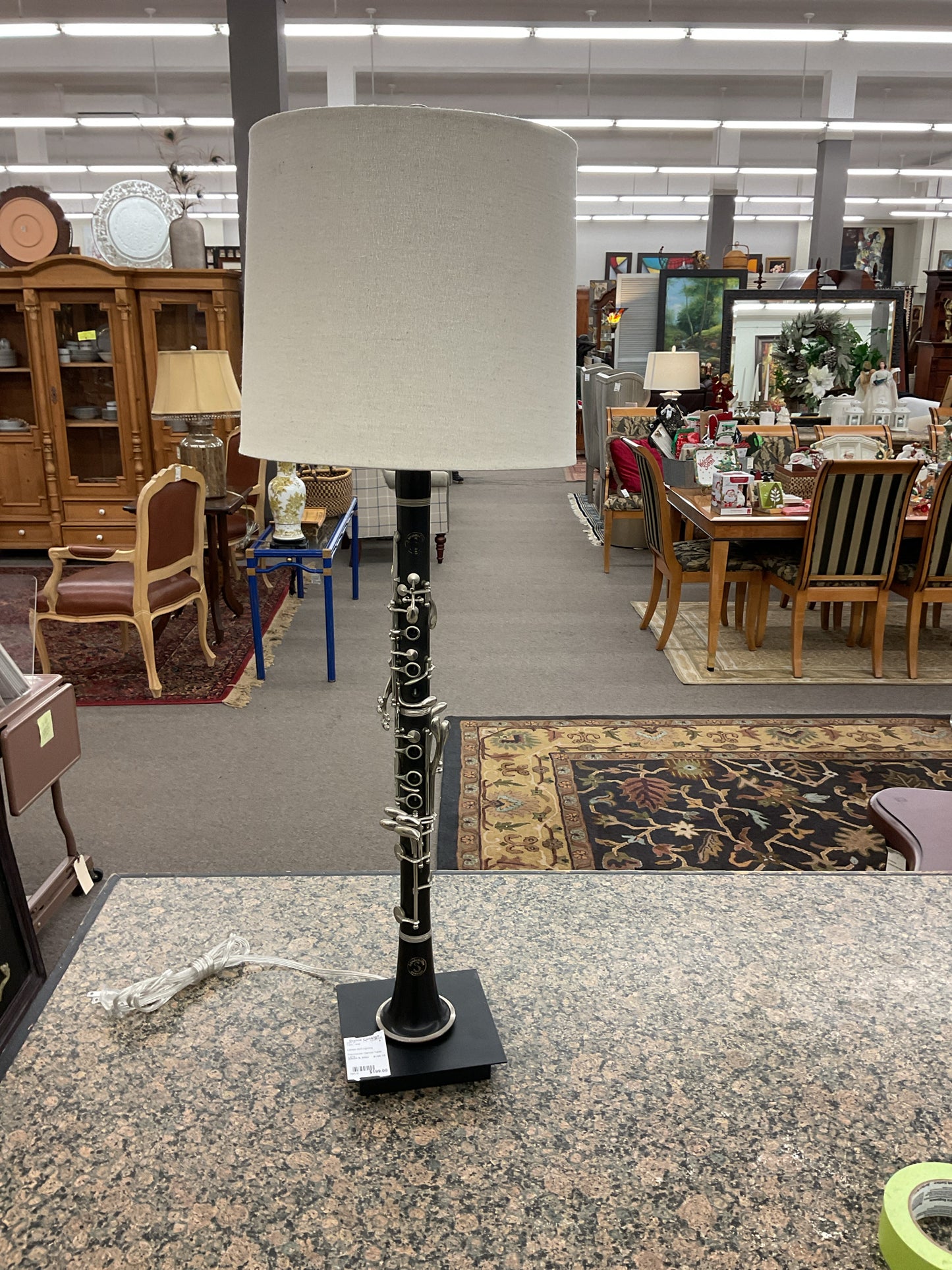 Repurpose Clarinet Table Lamp