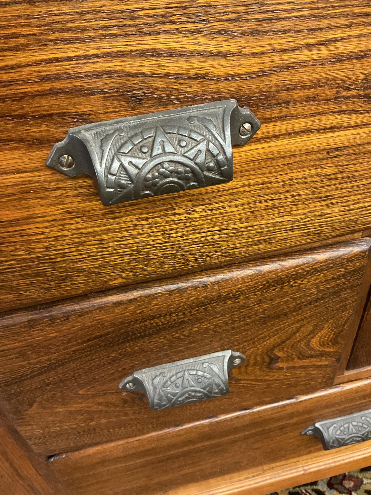 2-piece Hoosier Cabinet / Kitchen Queen circa 1898