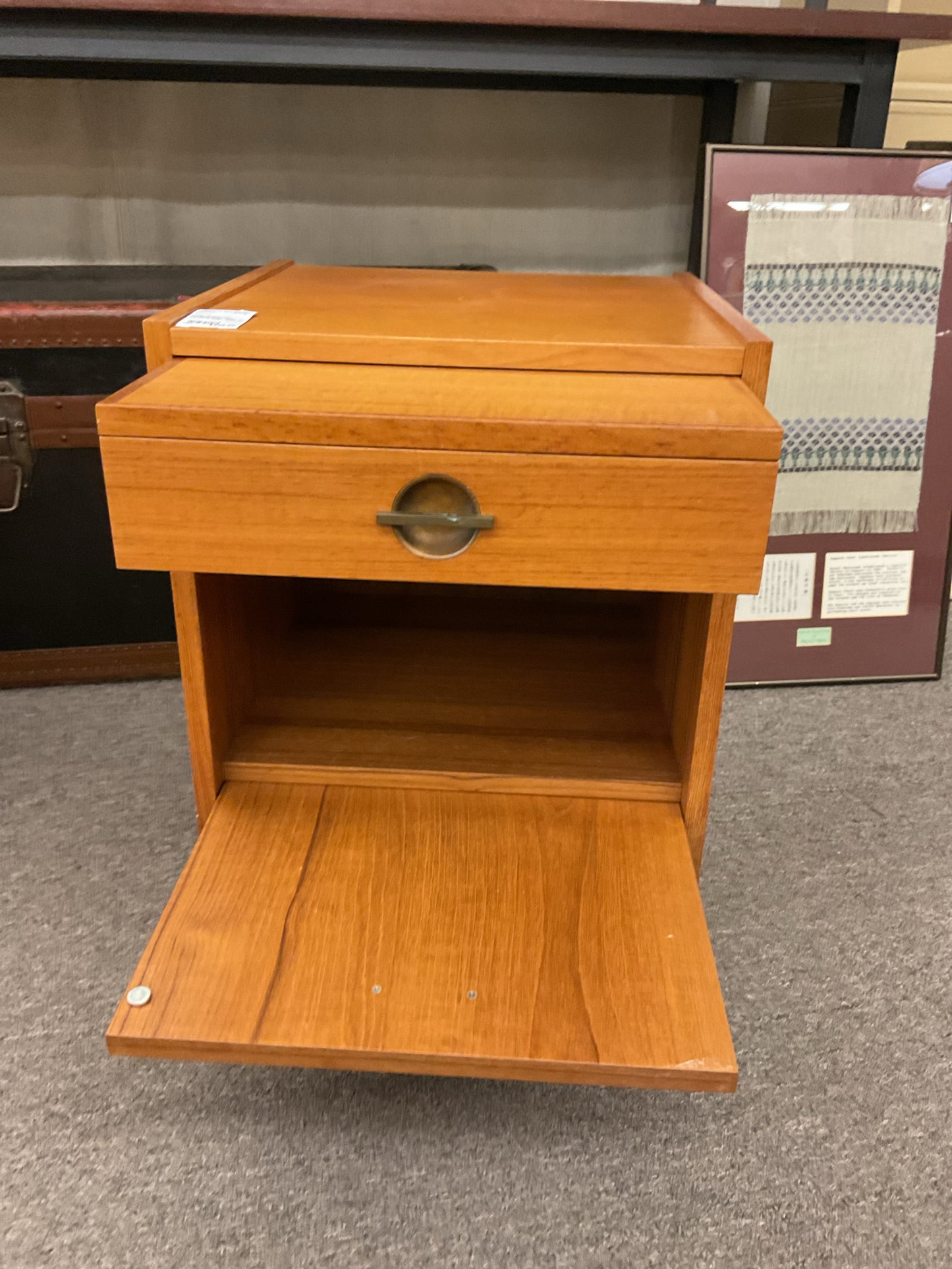 Danish Modern Poul Hundevad Single Door Cabinet
