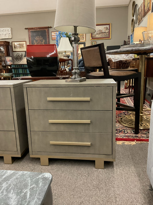 Modern Silvery Nightstand