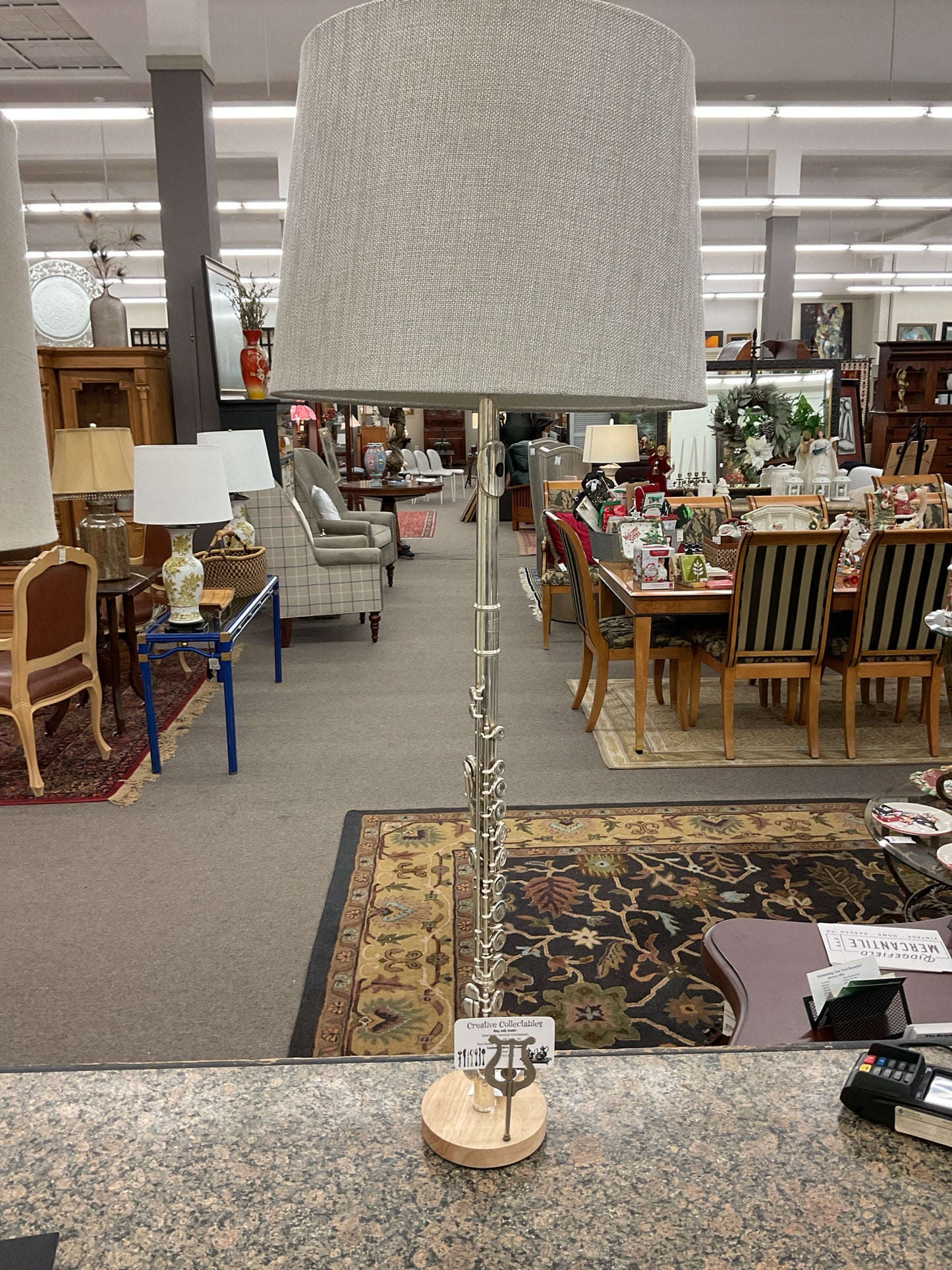 Flute Repurposed Table Lamp