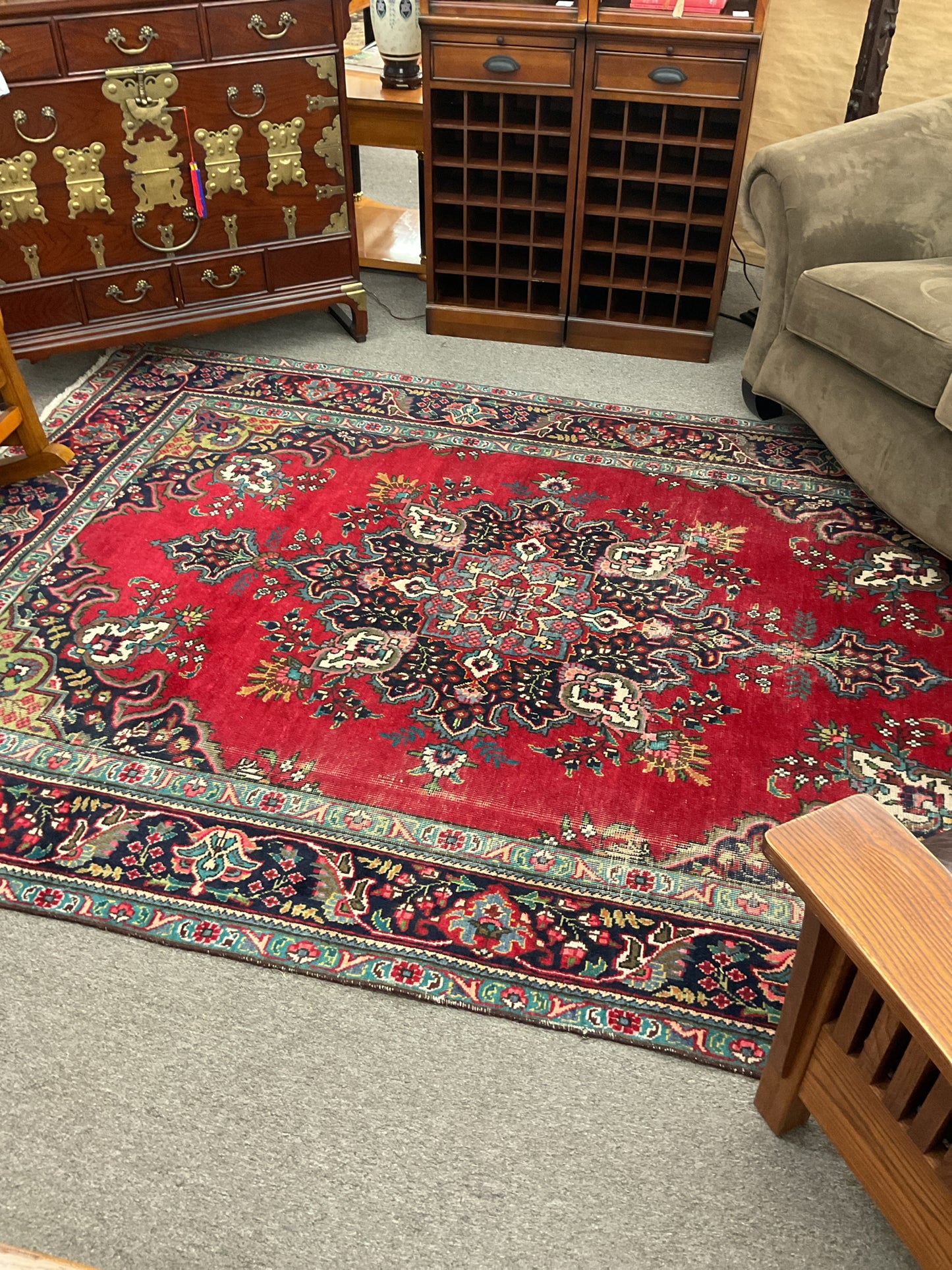 Vintage Hand-tied Persian Area Rug