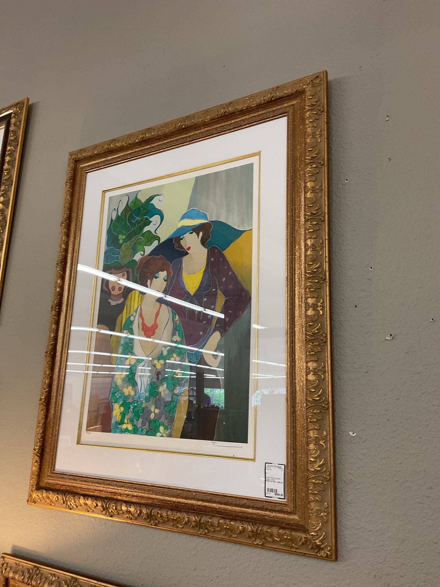 Itzchak Tarkay Serigraph Elegant Pause 37x31