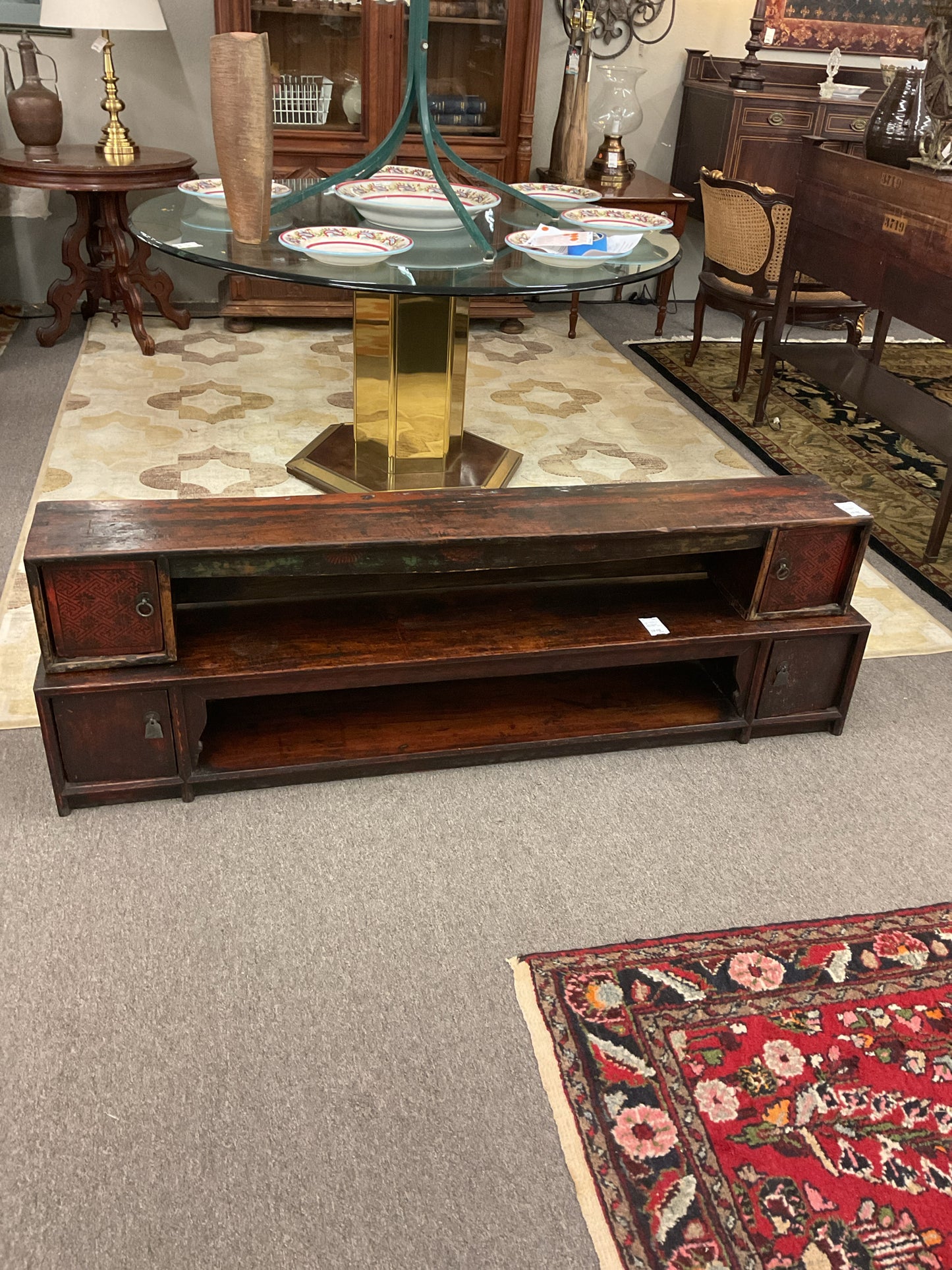 Chinese Floor Futon Divider/Headboard