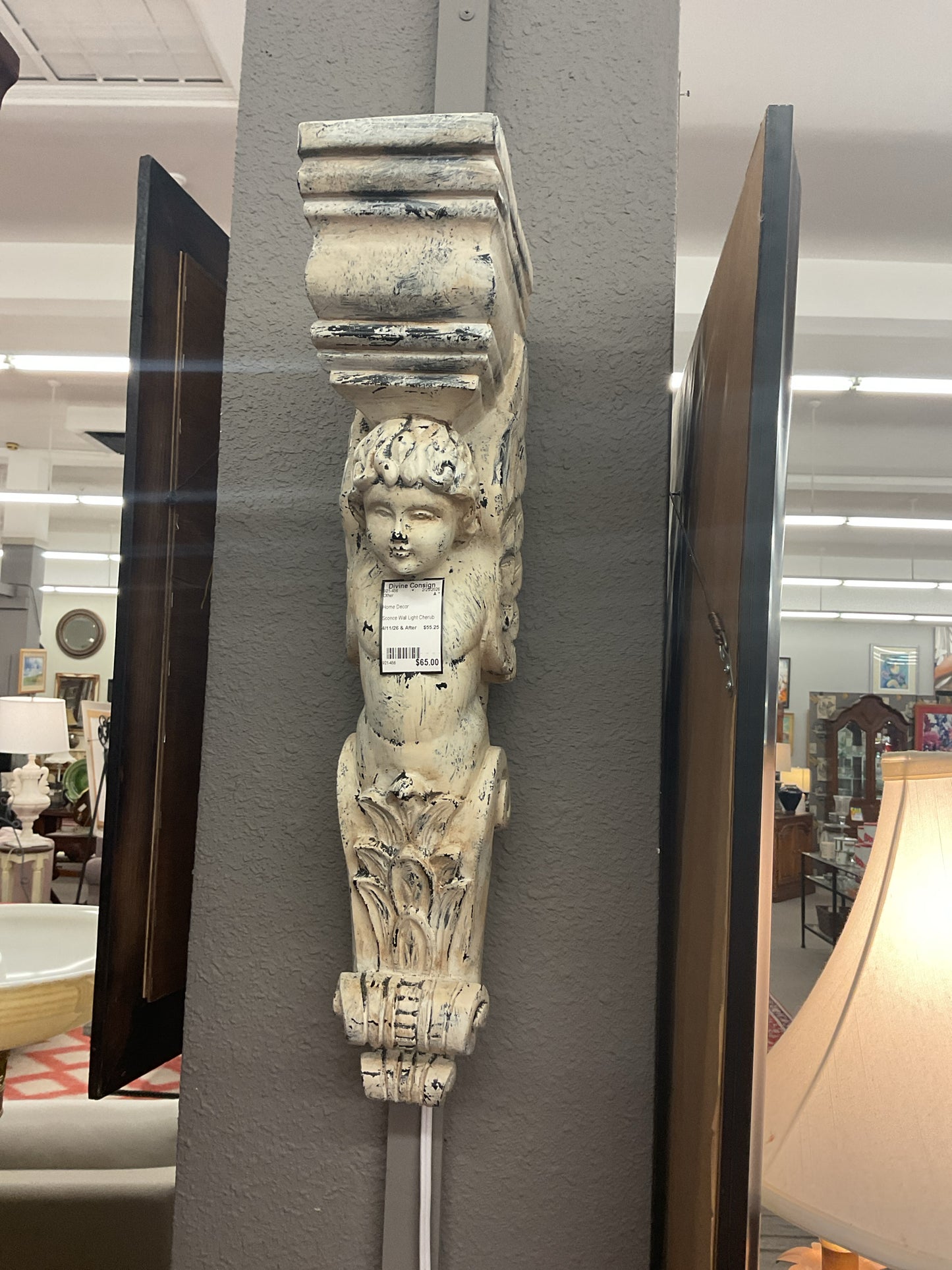 Sconce Wall Light Cherub