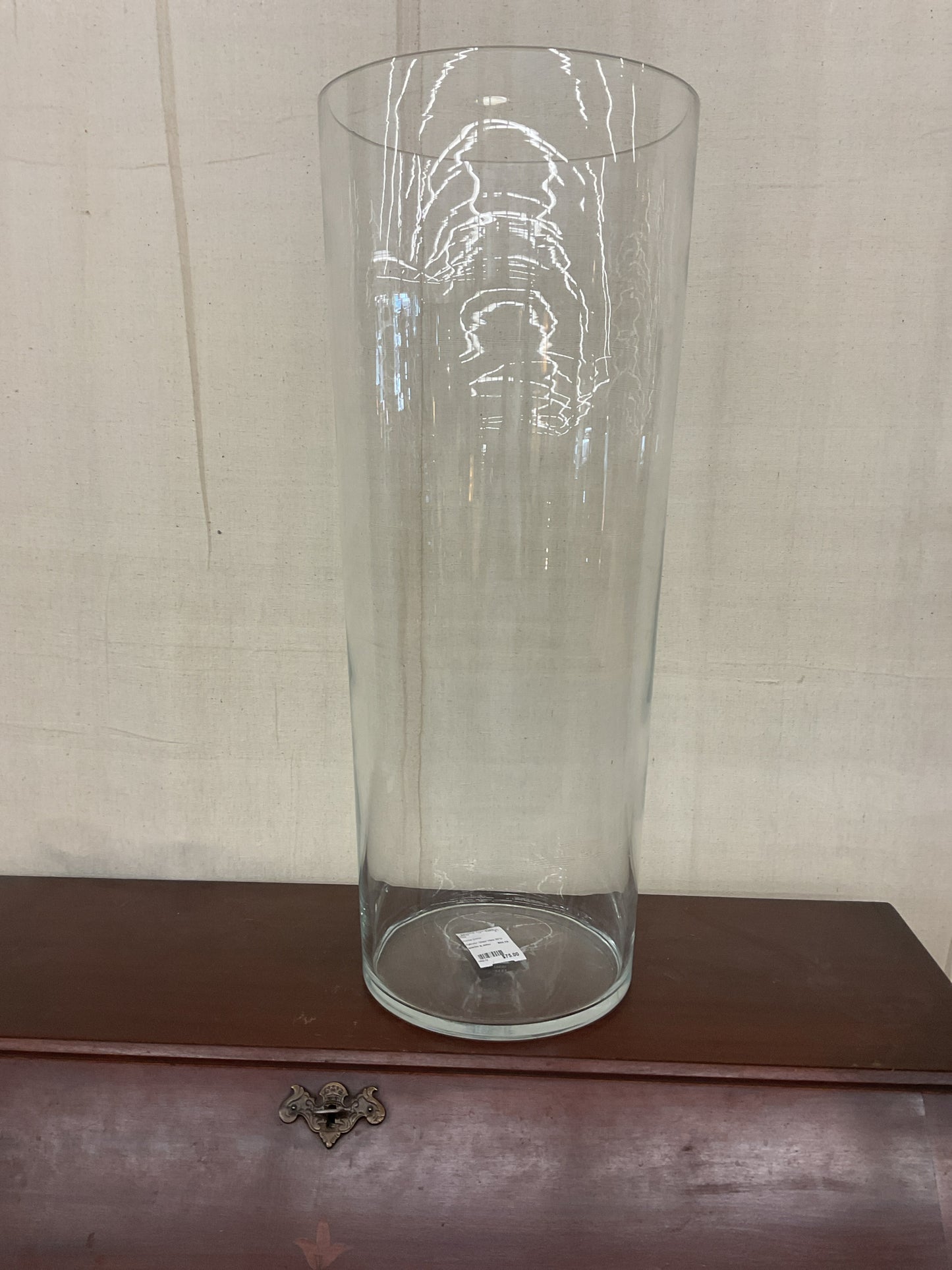 Cylinder Glass Vase 26"H