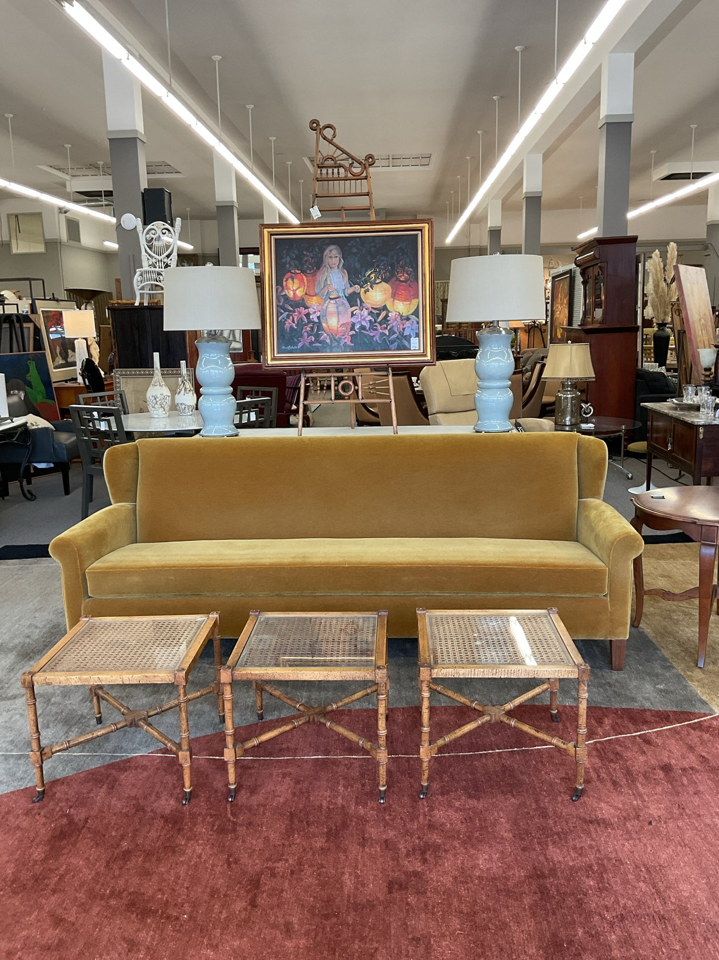 Custom Made Mohair Sofa