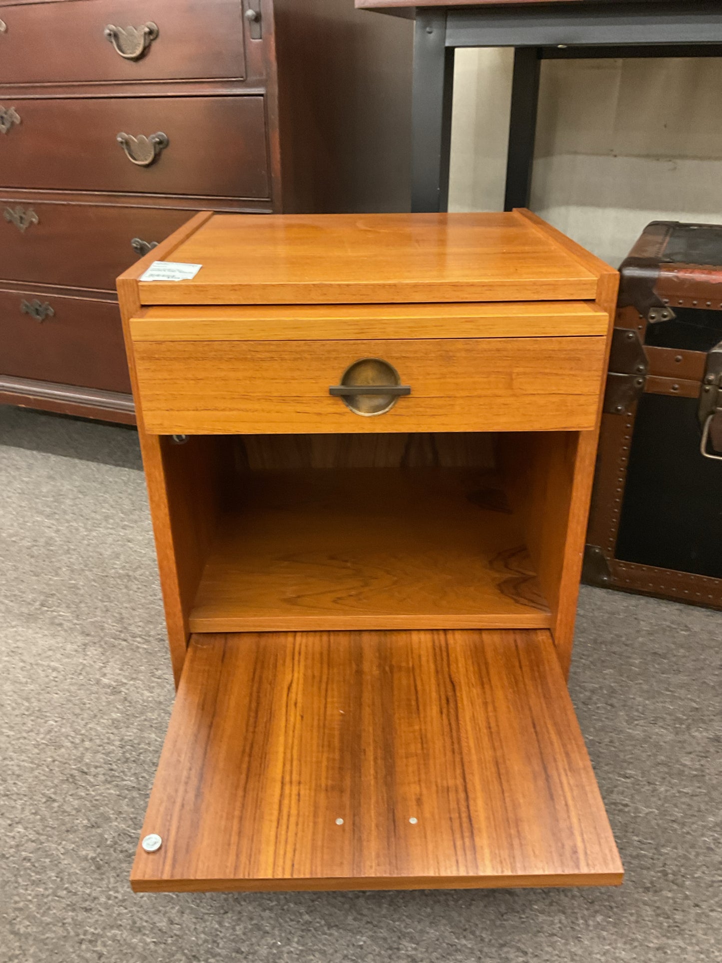 Danish Modern Poul Hundevad Single Door Cabinet