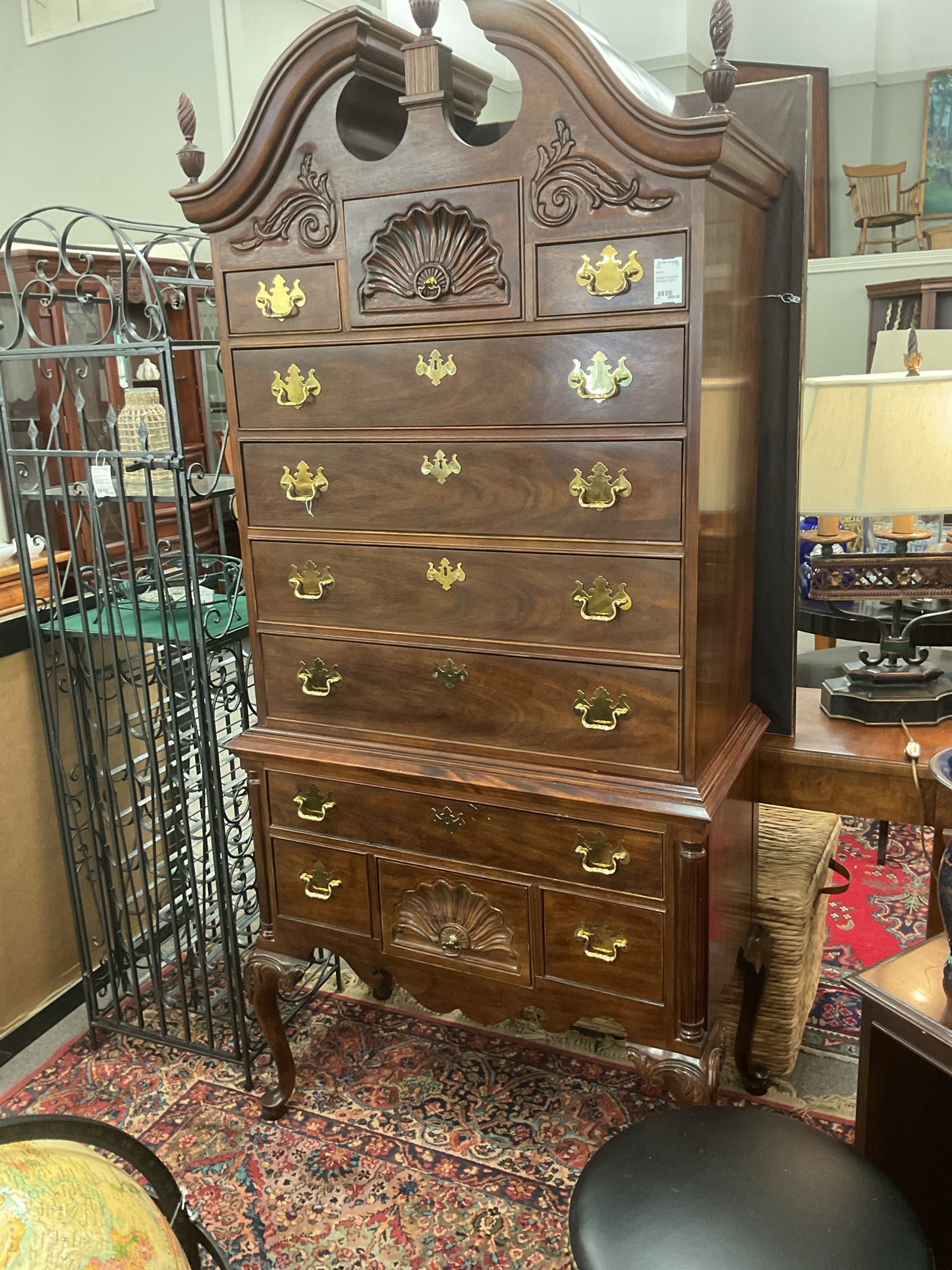Vintage Thomasville Mahogany Highboy