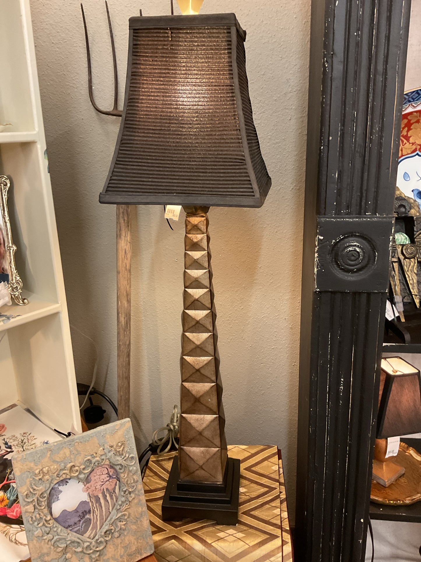 Lamp Modern Tall Golden