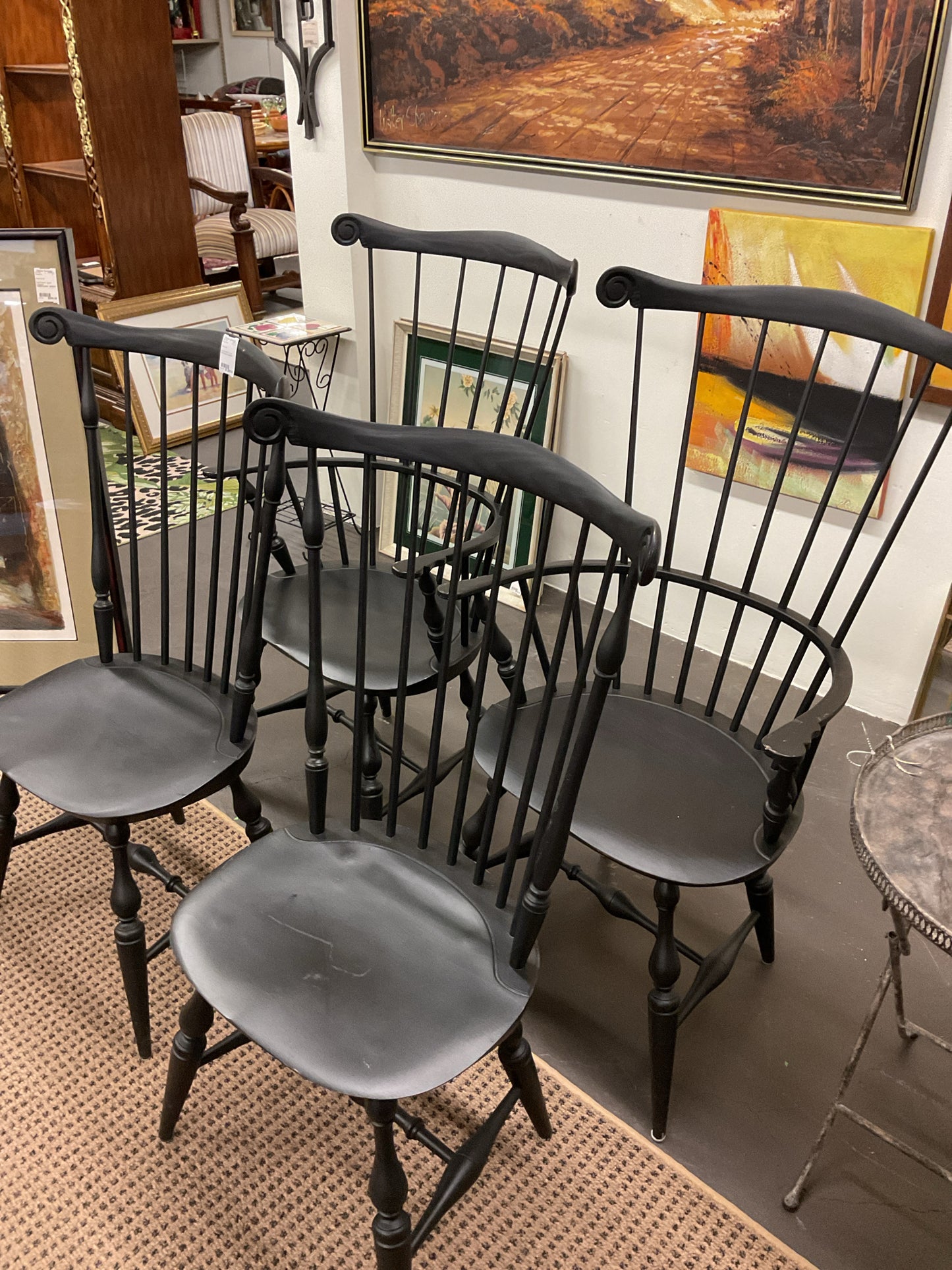 Classic Windsor Dining Chair Set (4) by Warren Chair Works
