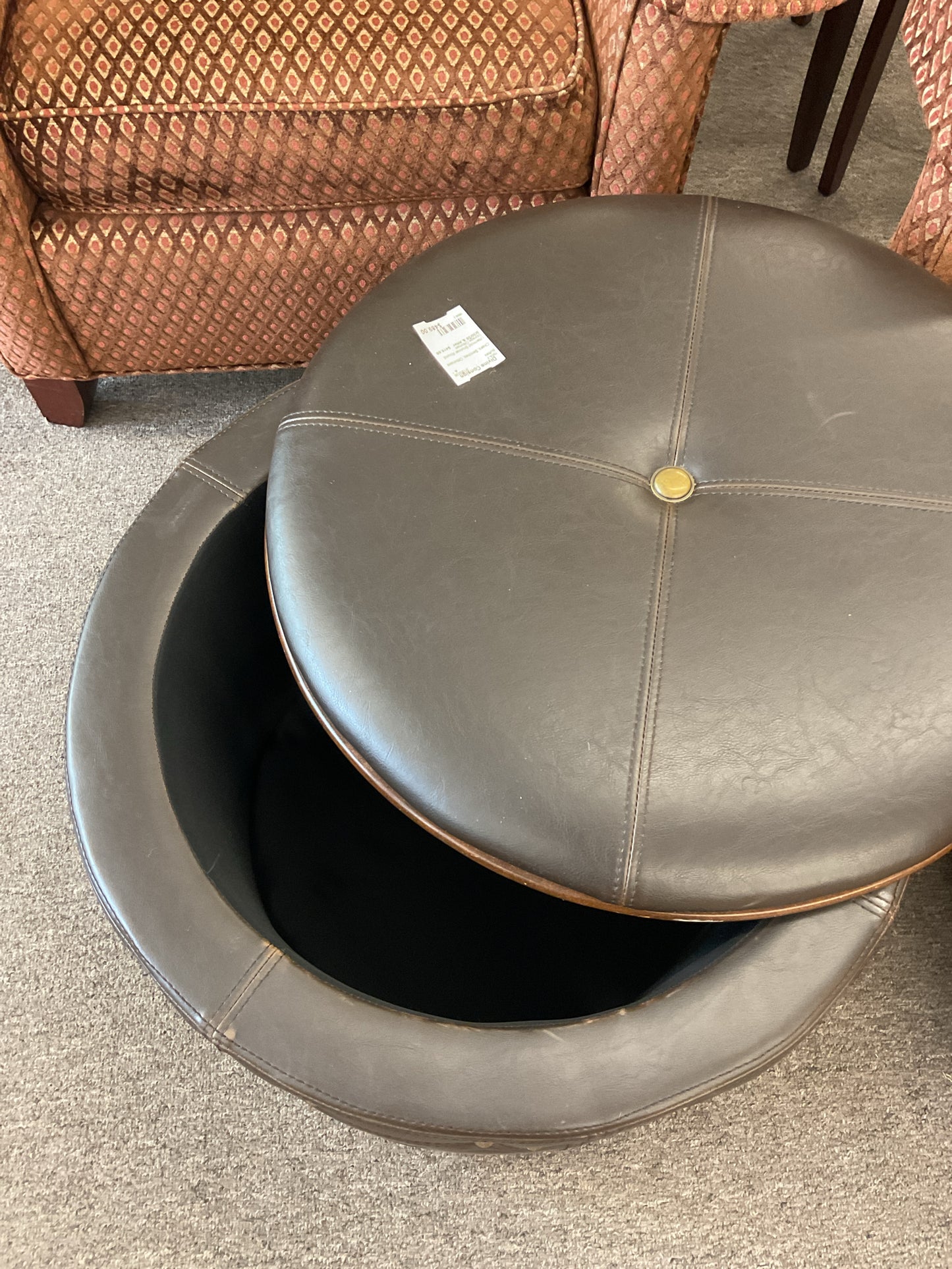 Uttermost Brunner Round Storage Ottoman