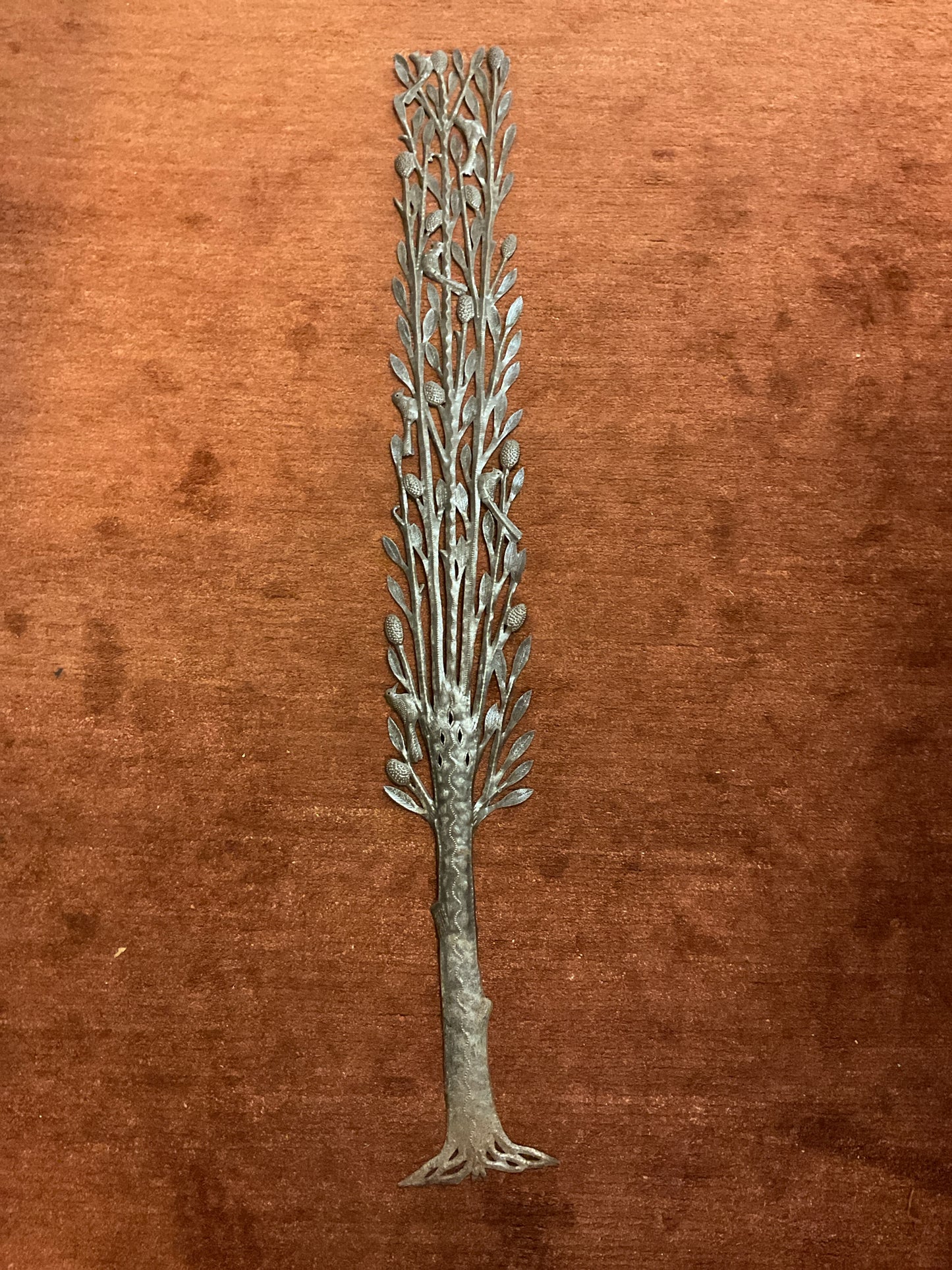 Tin Metal Tree Wall Art