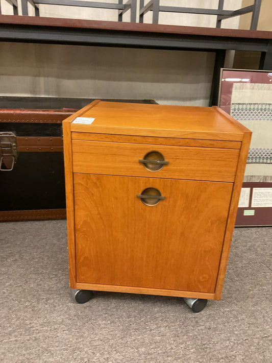 Danish Modern Poul Hundevad Single Door Cabinet