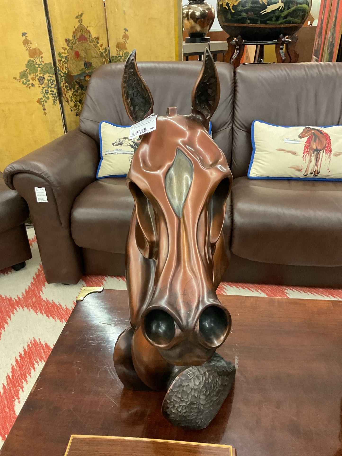 Bronze Scuplture Horse Head
