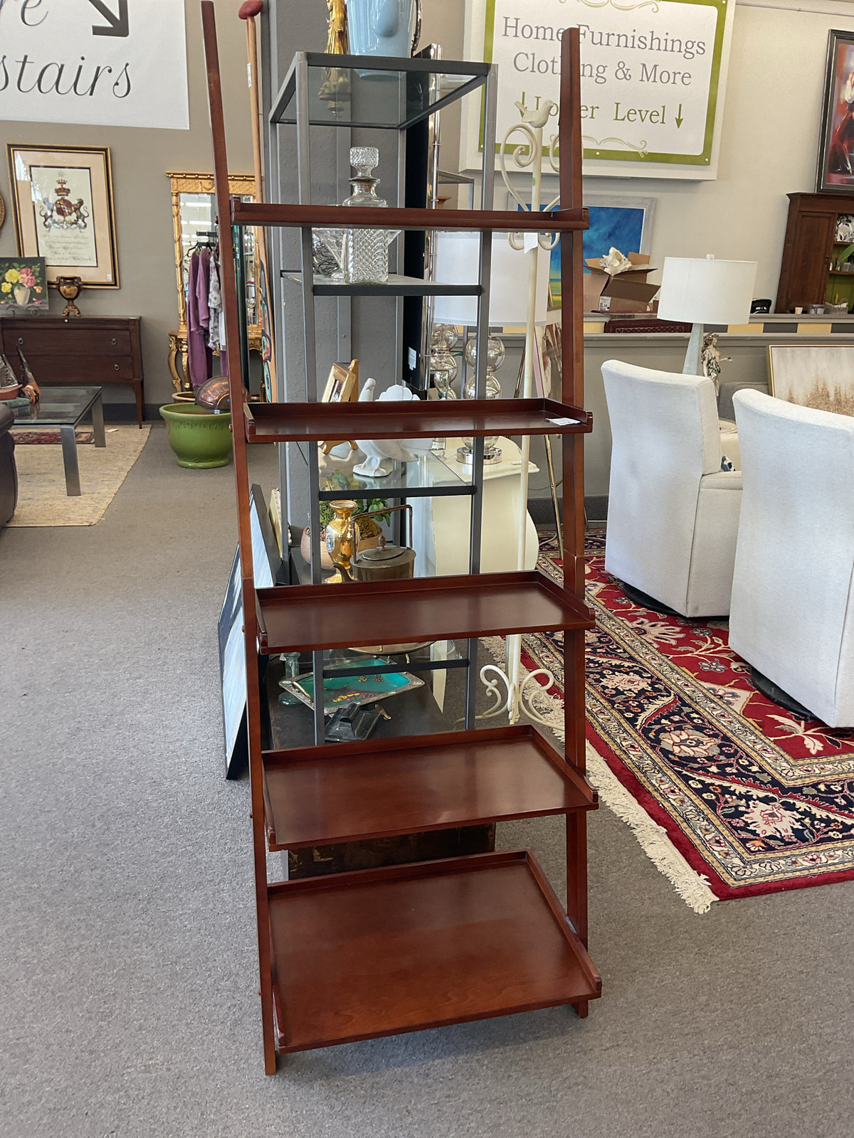 Leaning Wall Wood Shelf