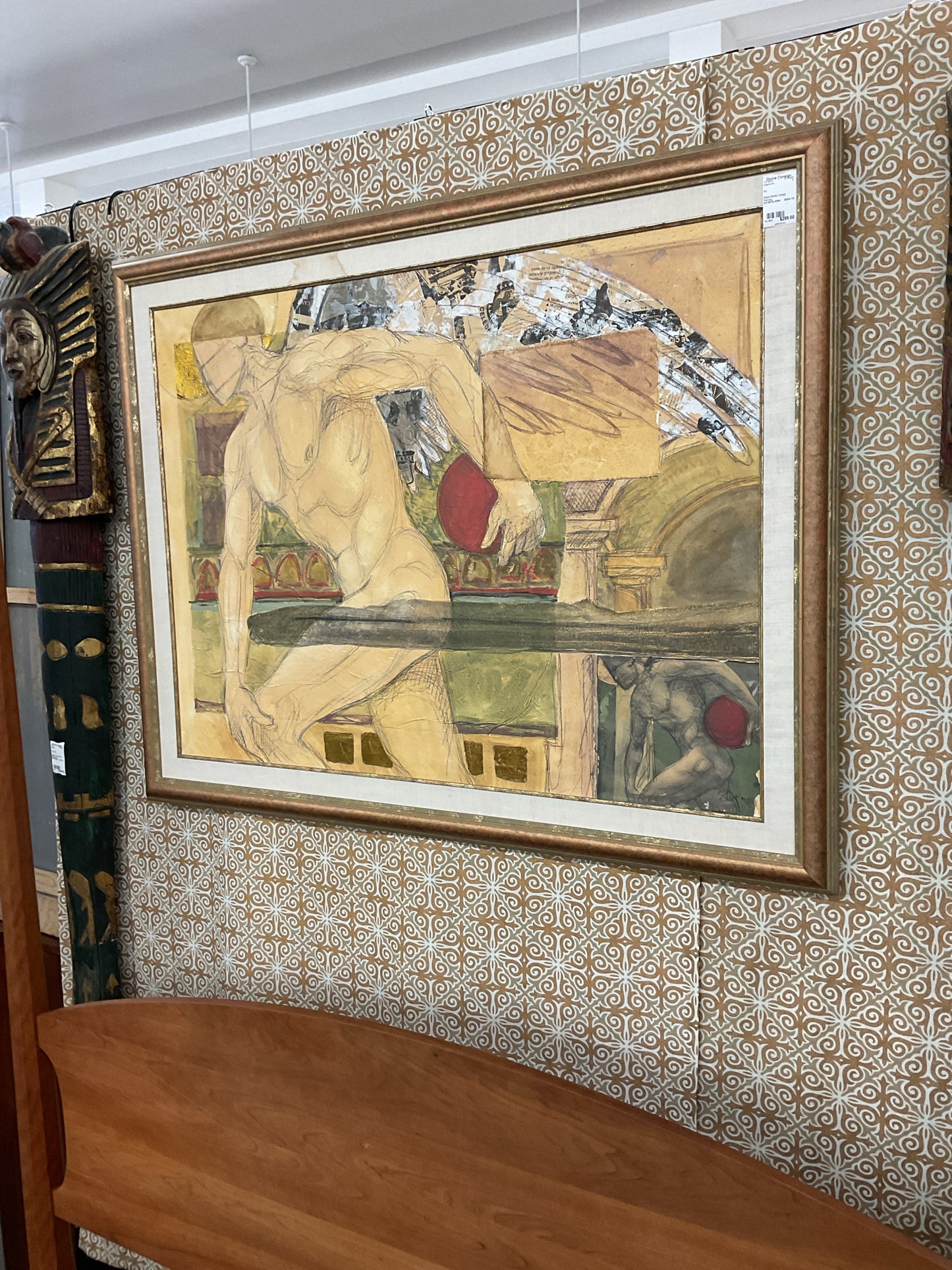 Mixed Media Collage Painting