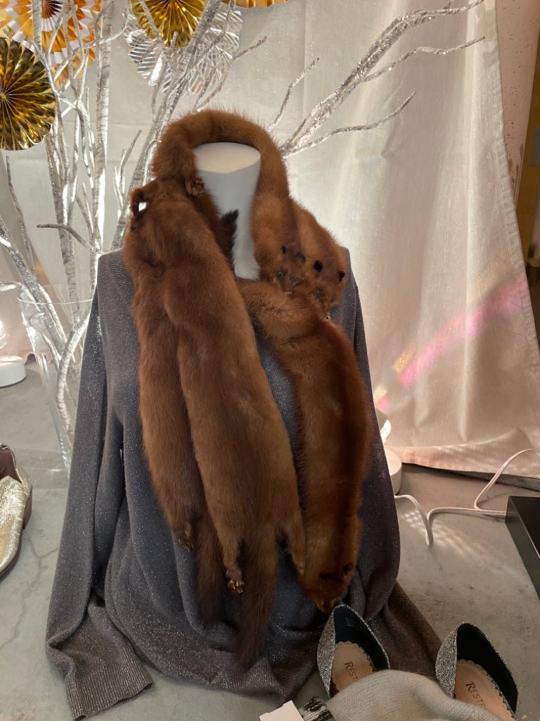 Size One Size Brown Fur - Divine Consign Furniture