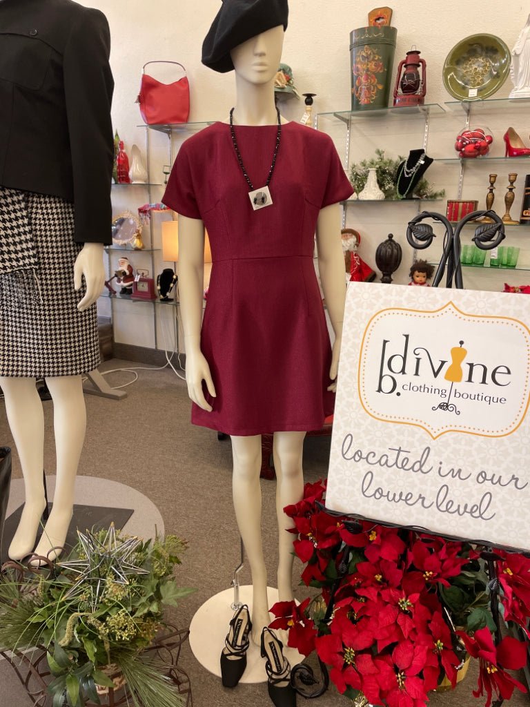Size S maroon PITT Dress - Divine Consign Furniture